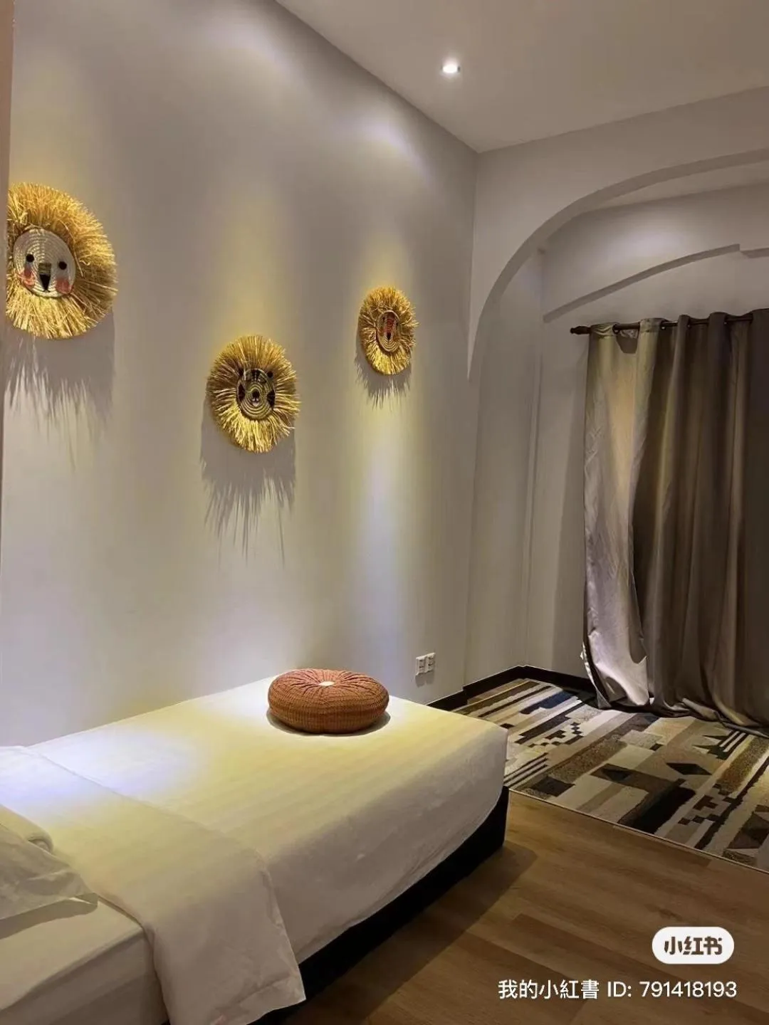 Bed in ocean village