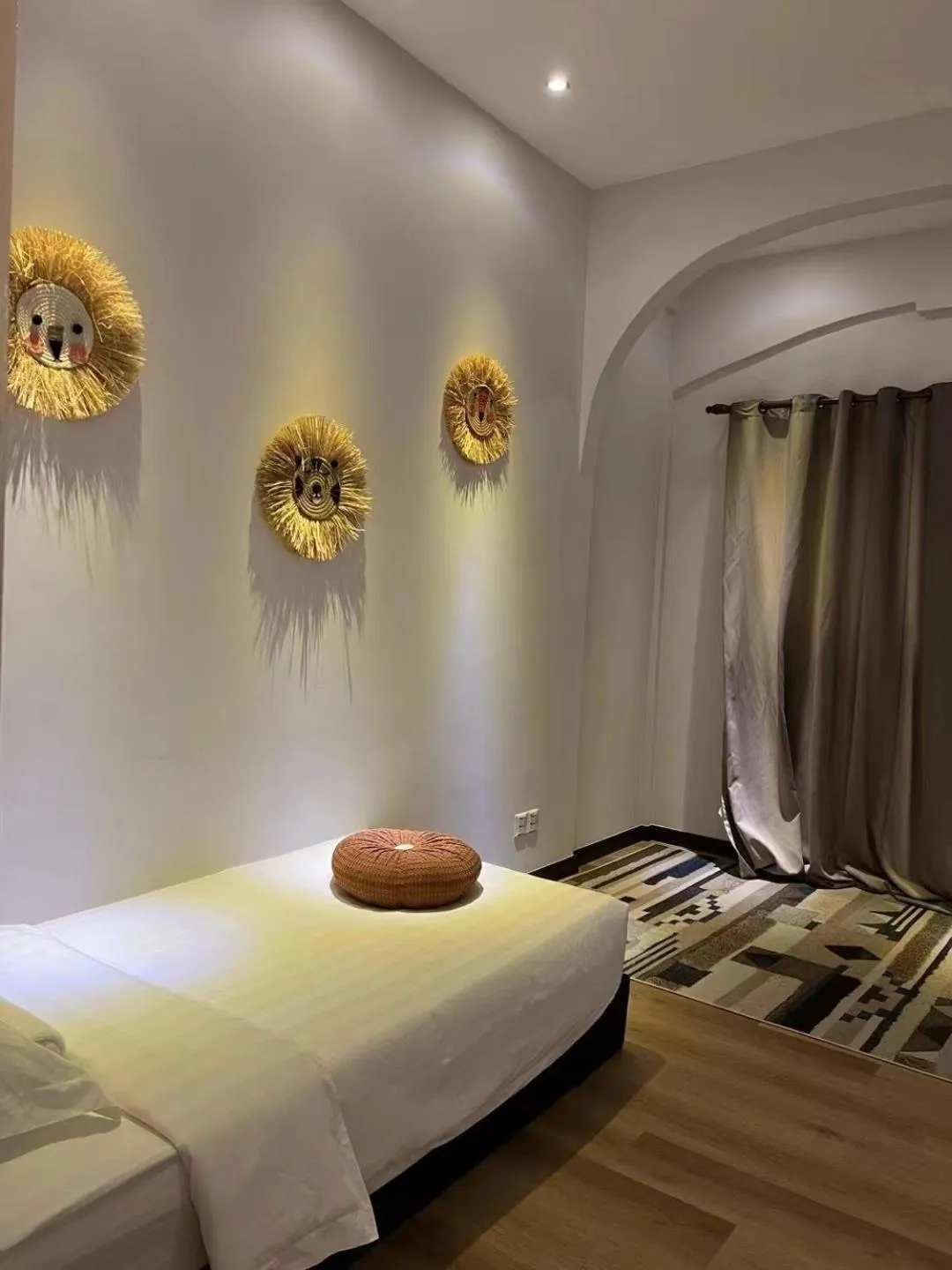 Bed in ocean village