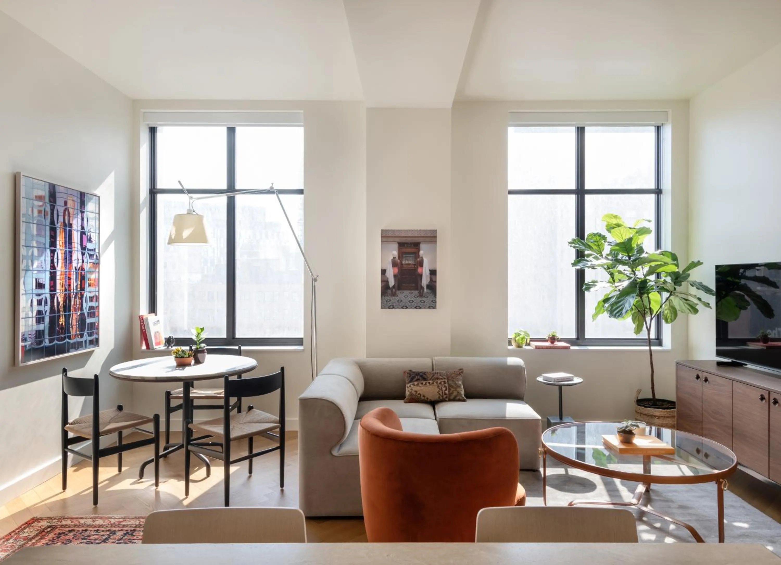 Living room in ROOST Detroit