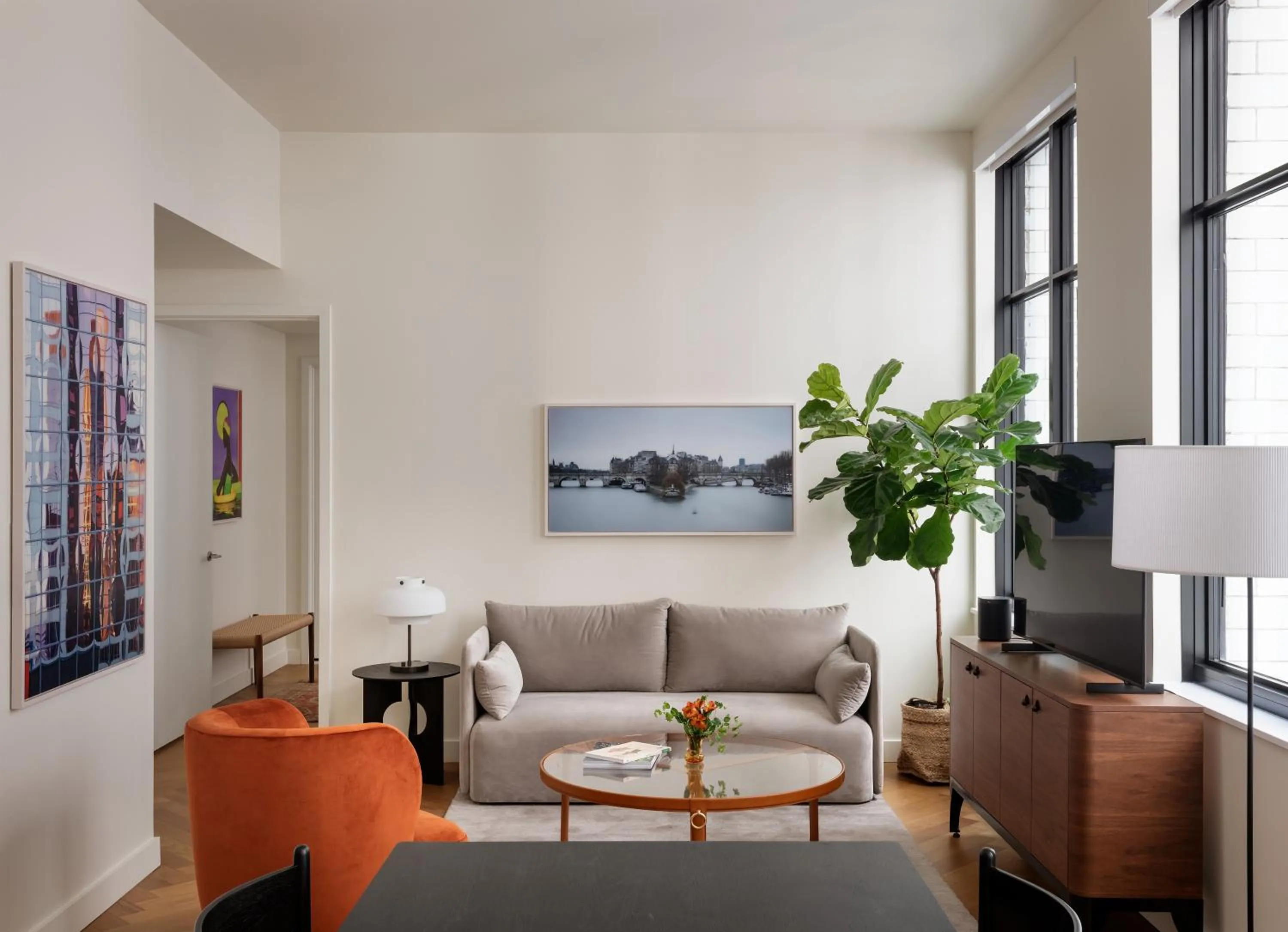 Living room in ROOST Detroit