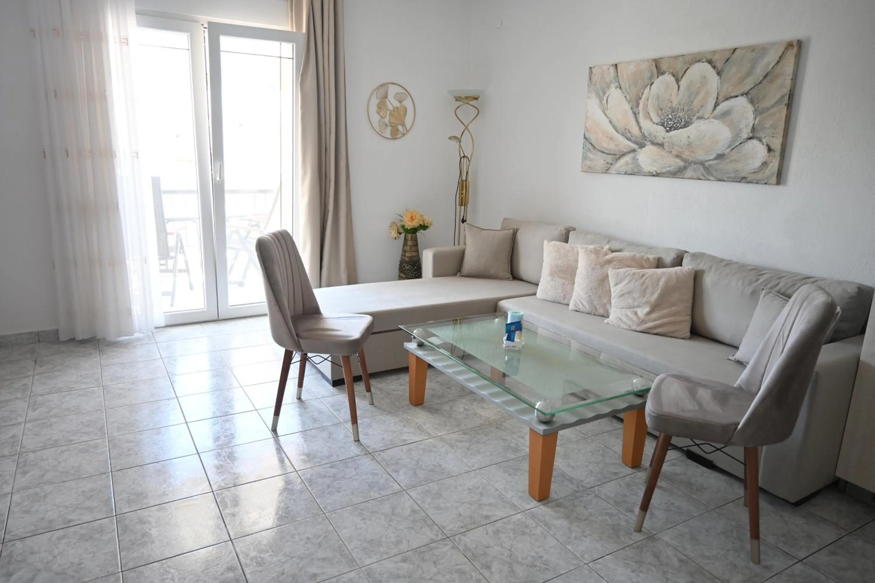 Living room in Doukas Aparthotel