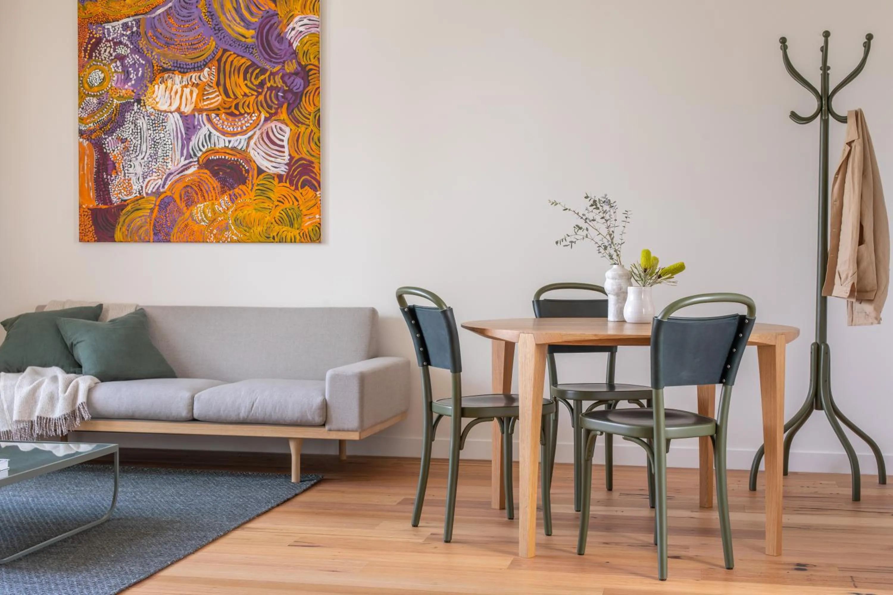 Living room in HV.Hotel Apartment at South Melbourne Market