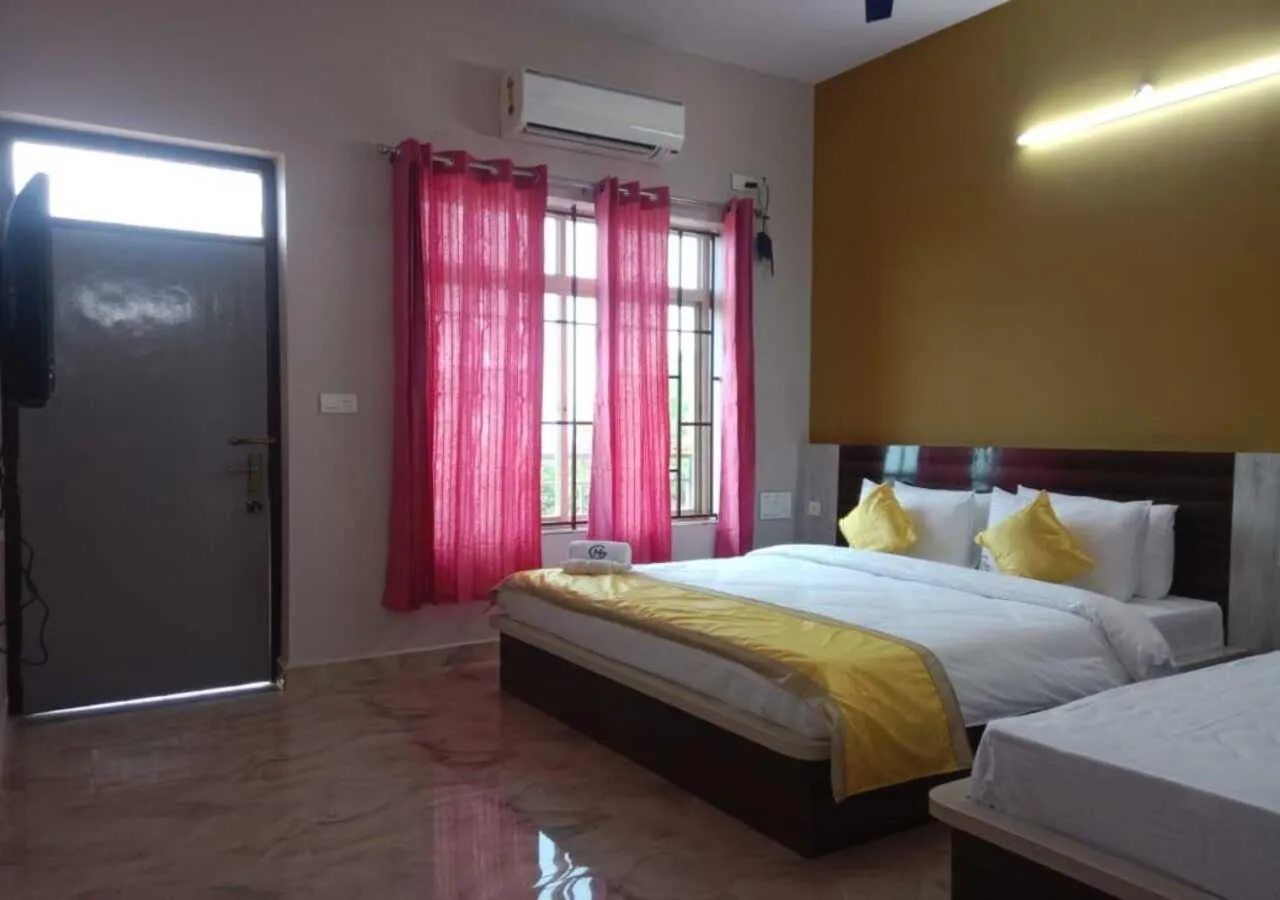 Bed in Hotel Golden Heights Gokarna