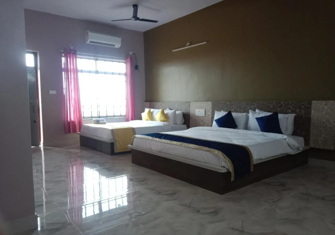 Bed in Hotel Golden Heights Gokarna
