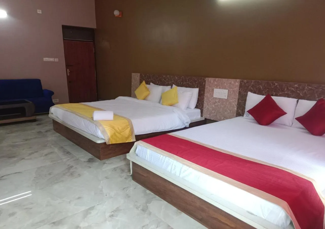 Bed in Hotel Golden Heights Gokarna