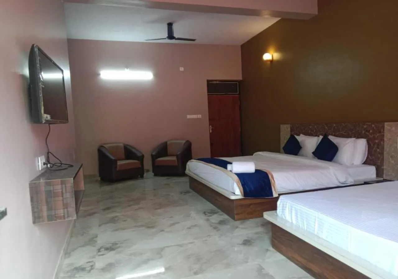 Bed in Hotel Golden Heights Gokarna