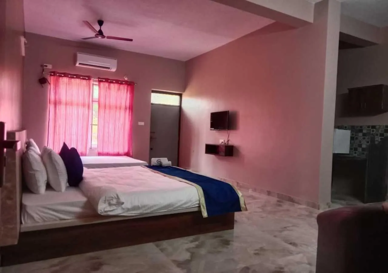 Bed in Hotel Golden Heights Gokarna