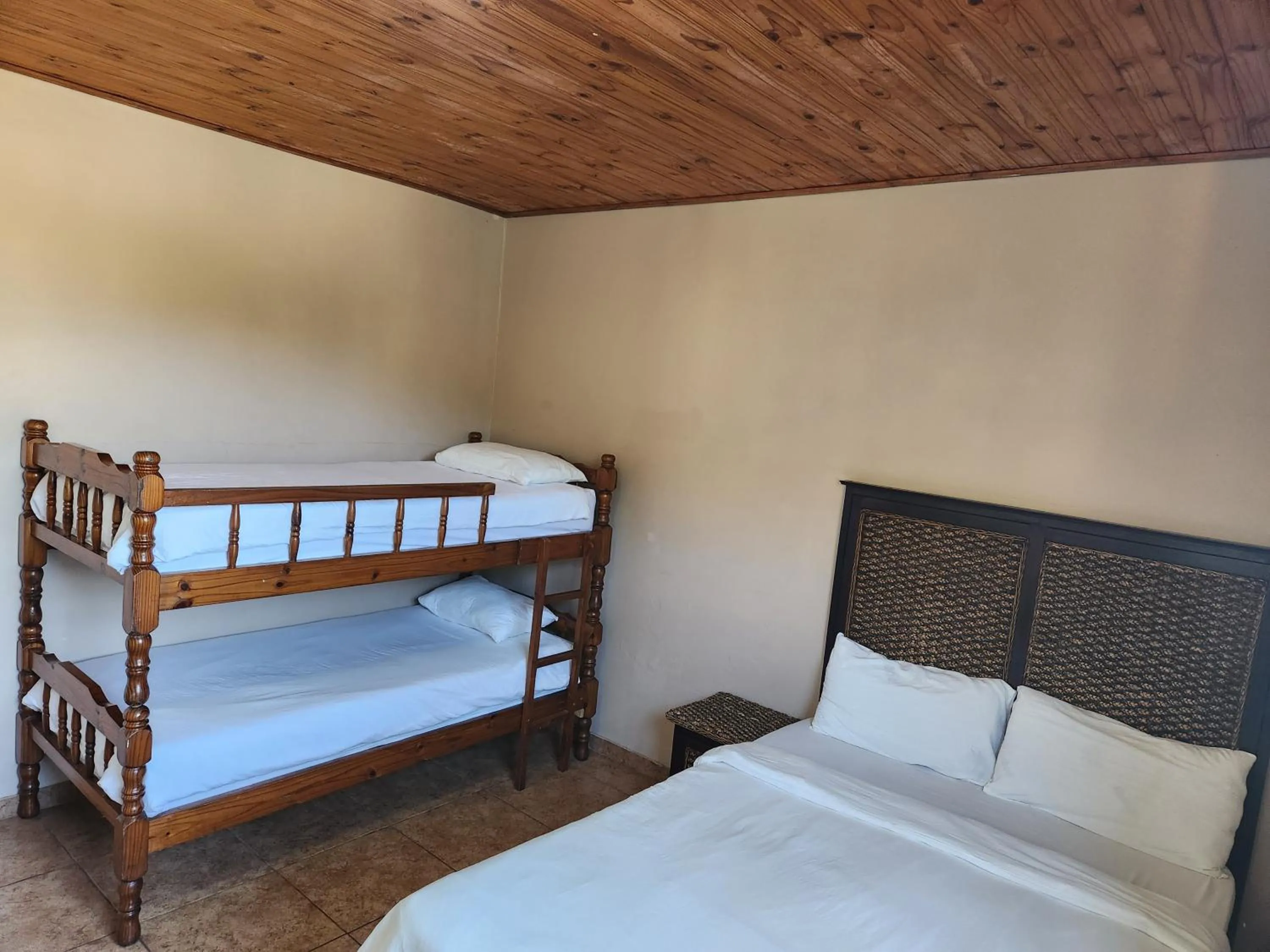 Bed in Golden Dawn Chalets