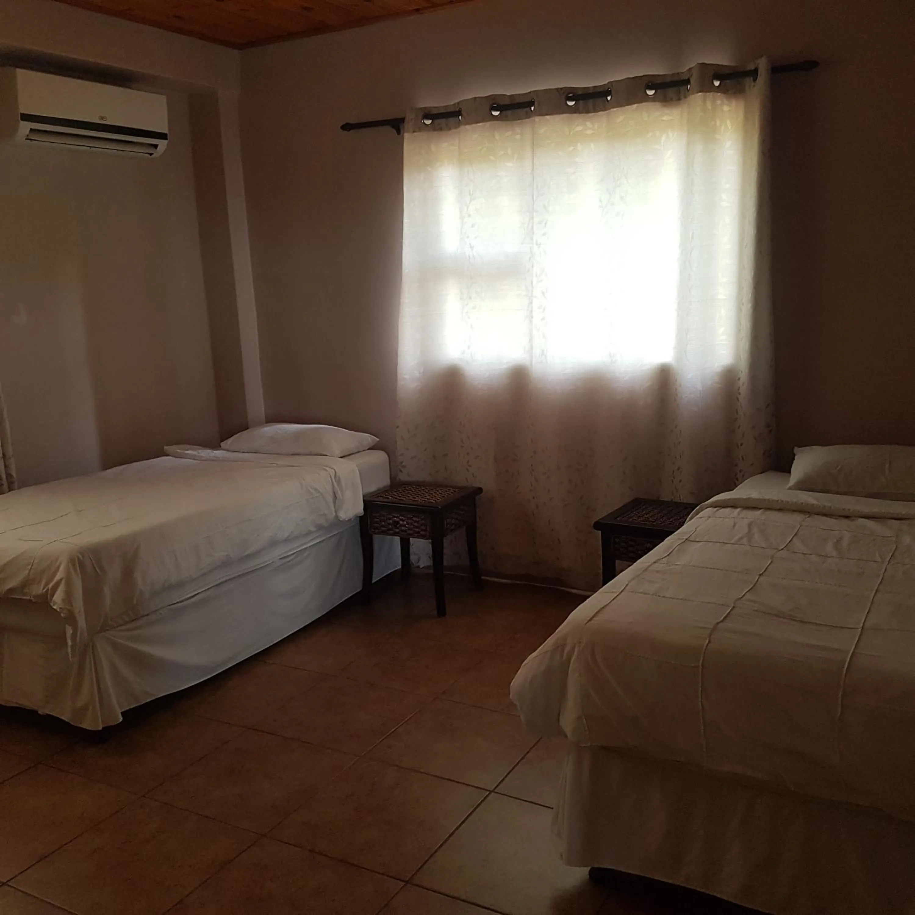 Bed in Golden Dawn Chalets