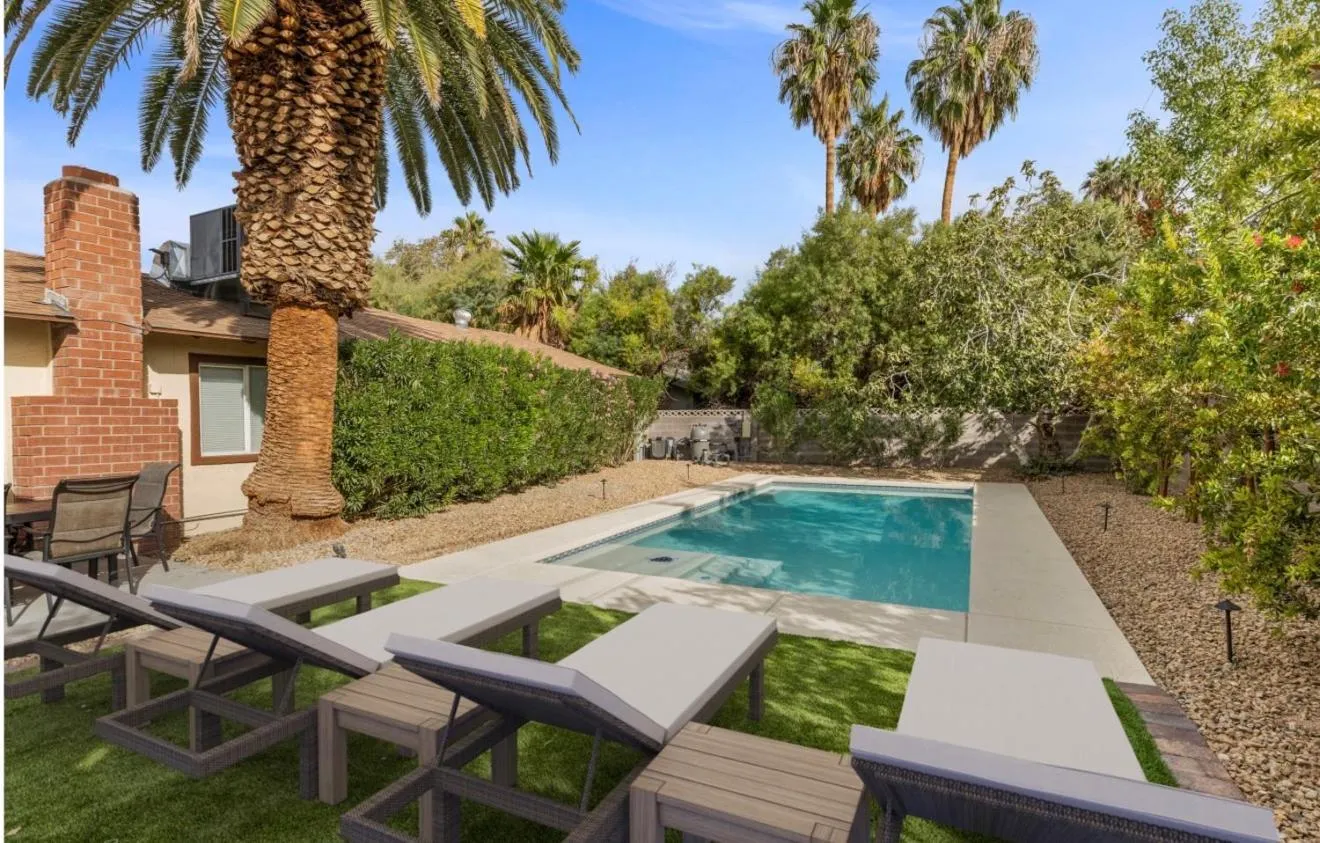 Stylish home with pool and spa