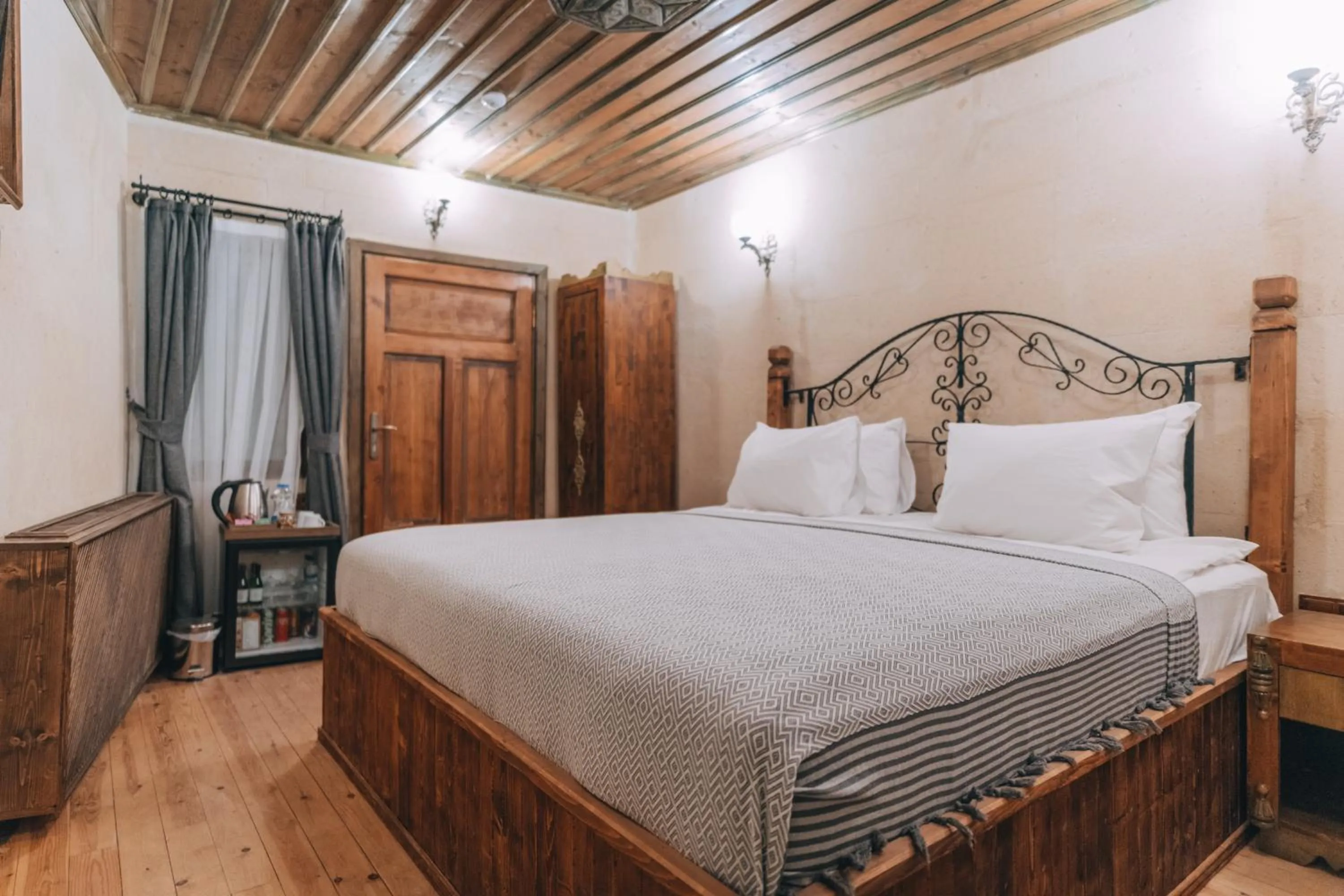 Bed in Sora Cave Hotel