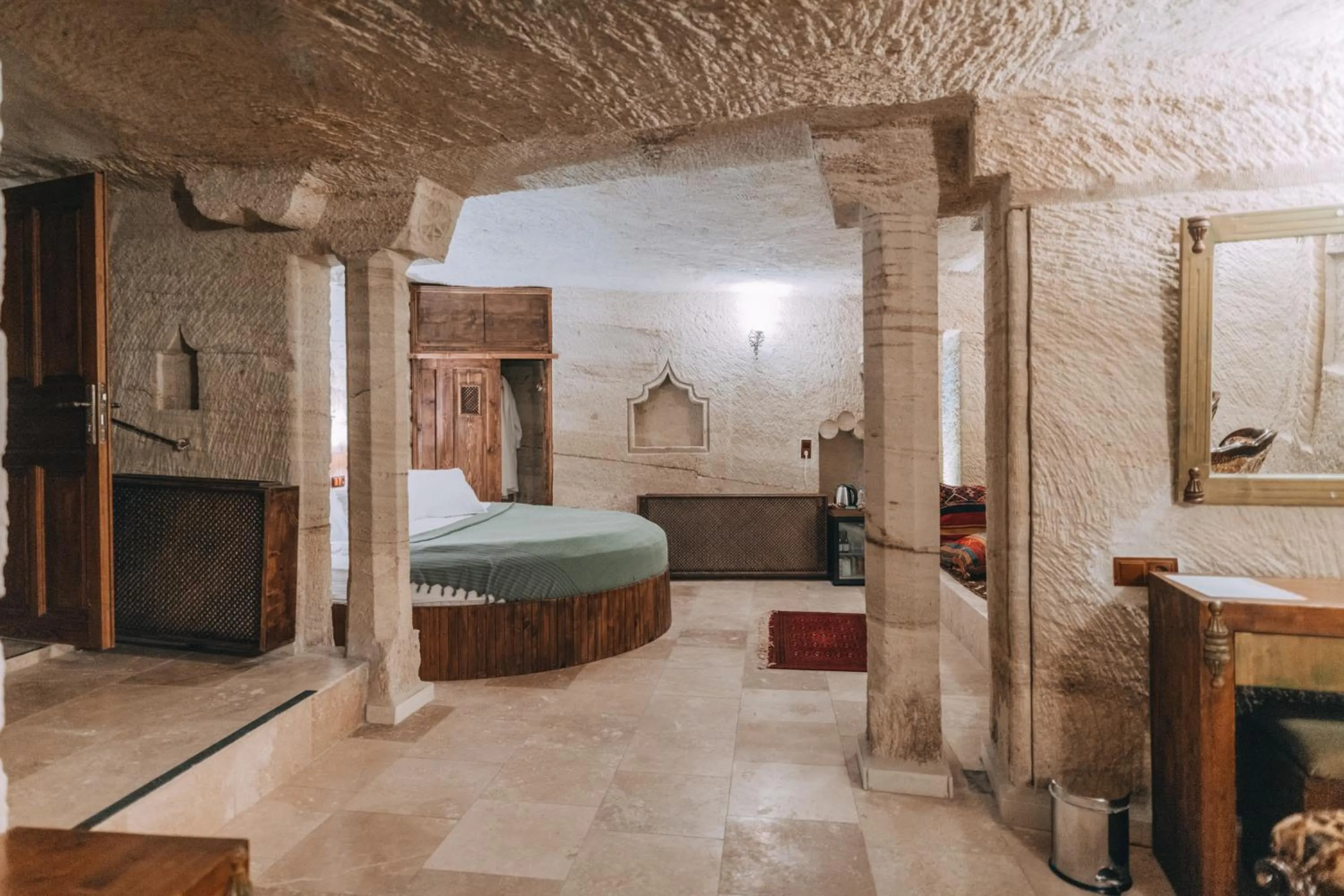 Bed in Sora Cave Hotel