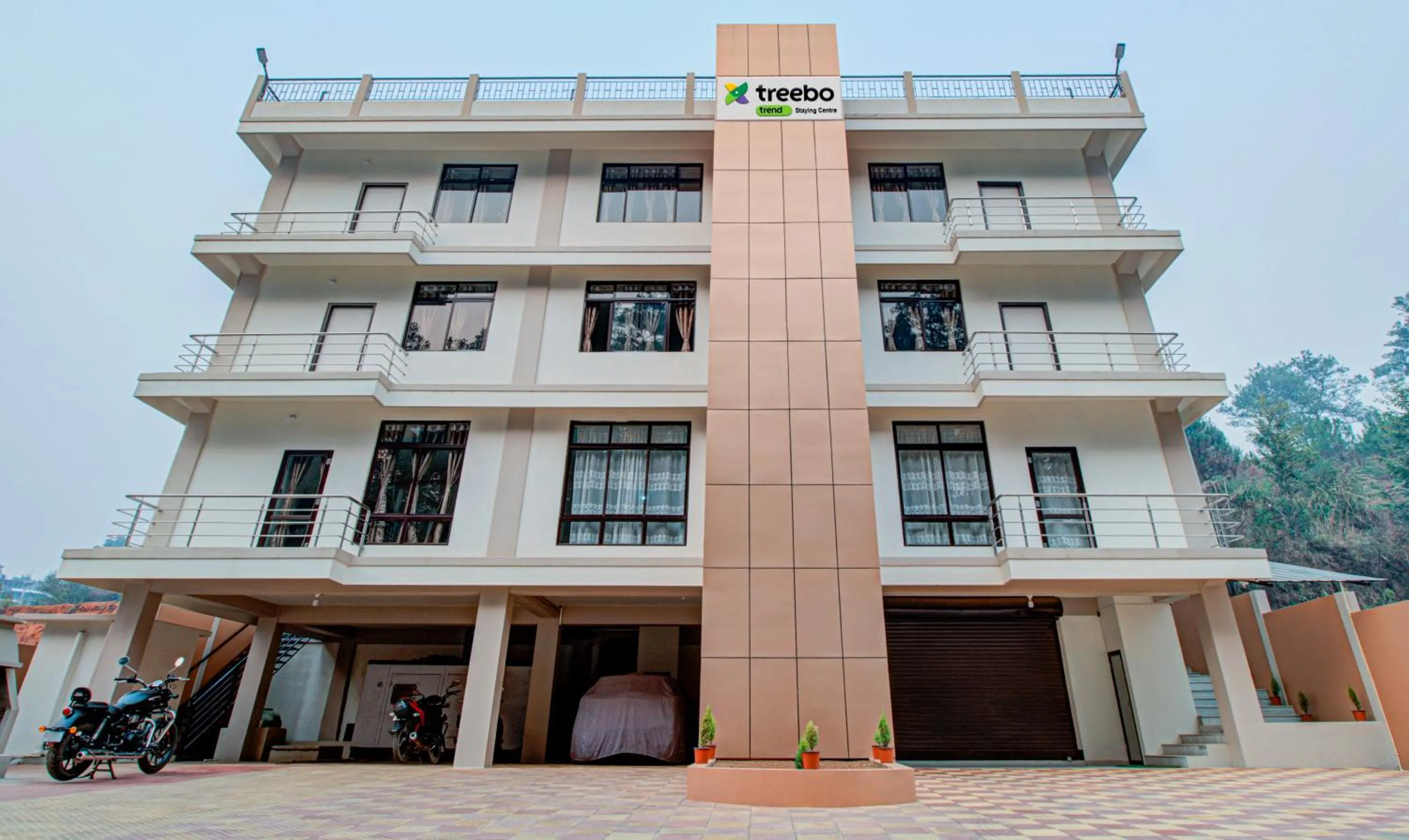 Property building in Treebo Staying Center