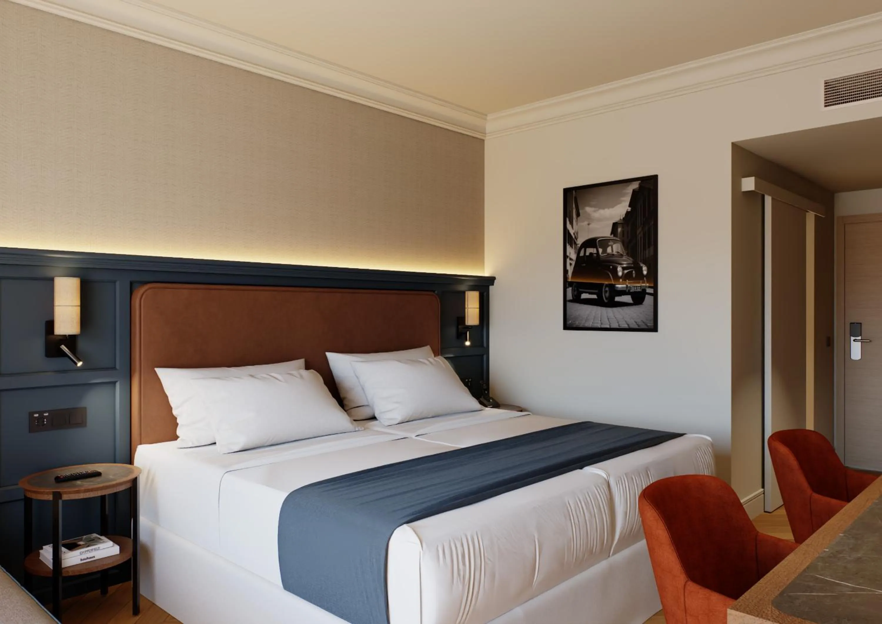 Bed in Hotel Midas Roma - A member of Barcelo Hotel Group