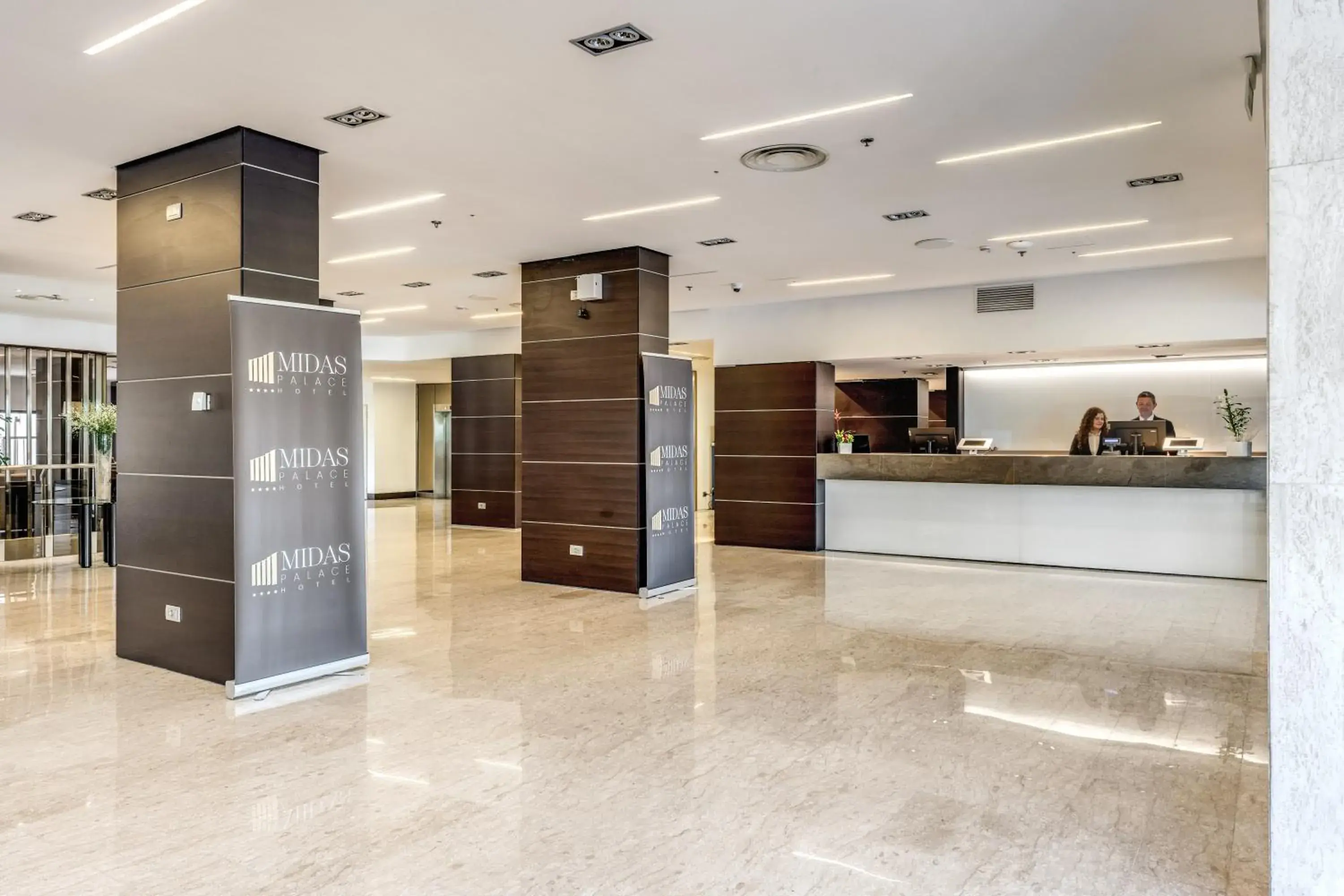 Lobby or reception in Hotel Midas Roma - A member of Barcelo Hotel Group Lobby or reception in Hotel Midas Roma - A member of Barcelo Hotel Group
