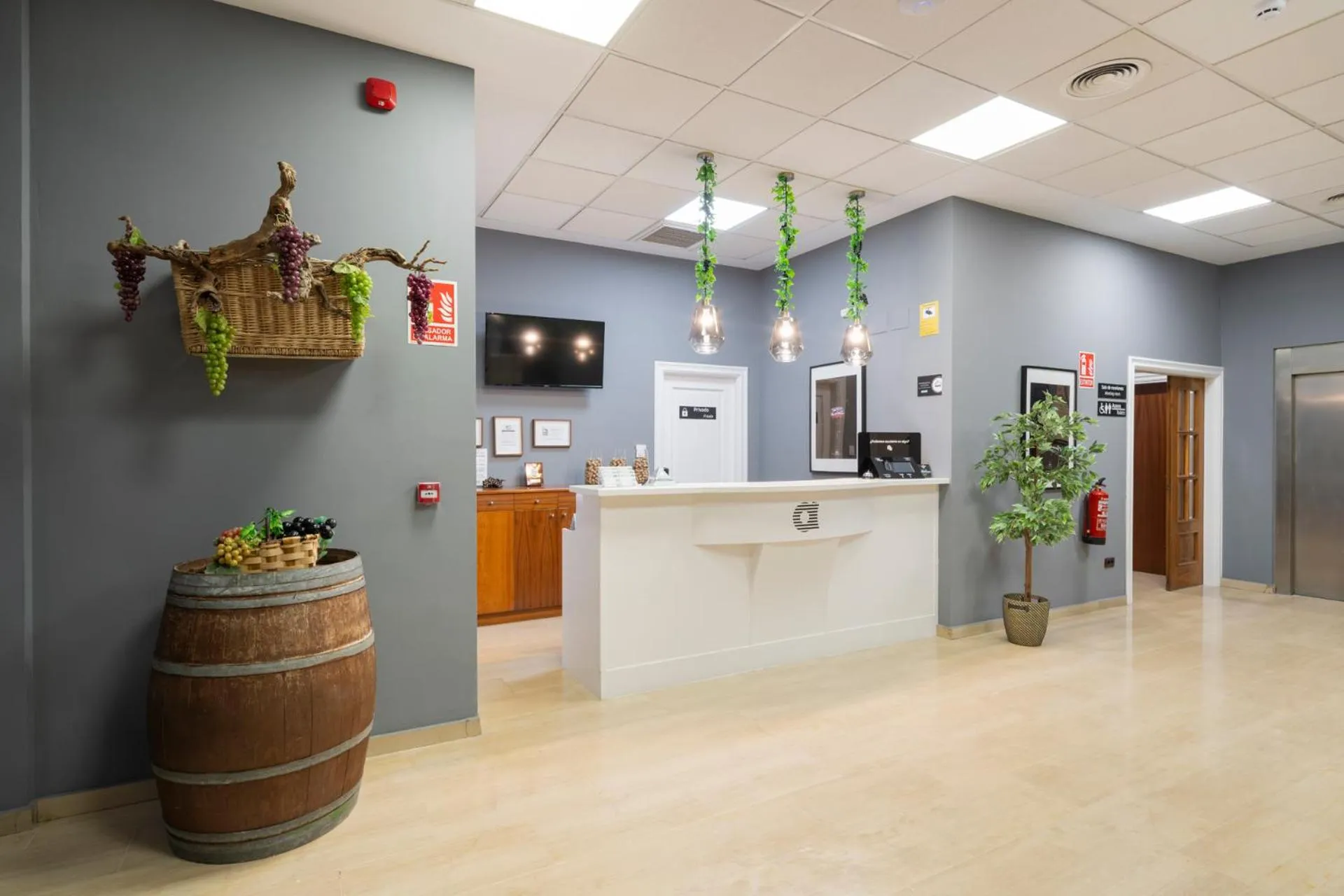 Lobby or reception in Hotel Alda Malvasía