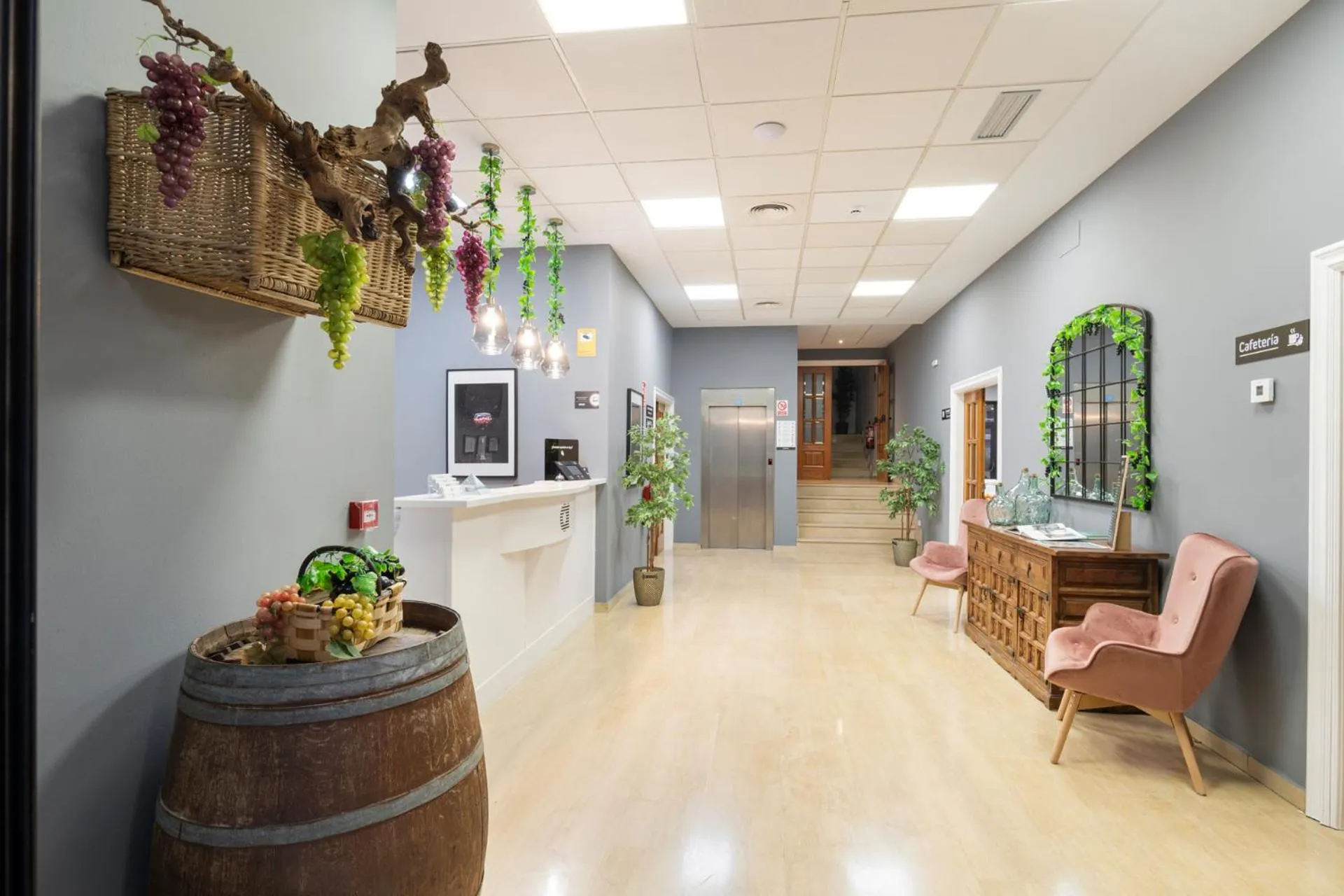 Lobby or reception in Hotel Alda Malvasía