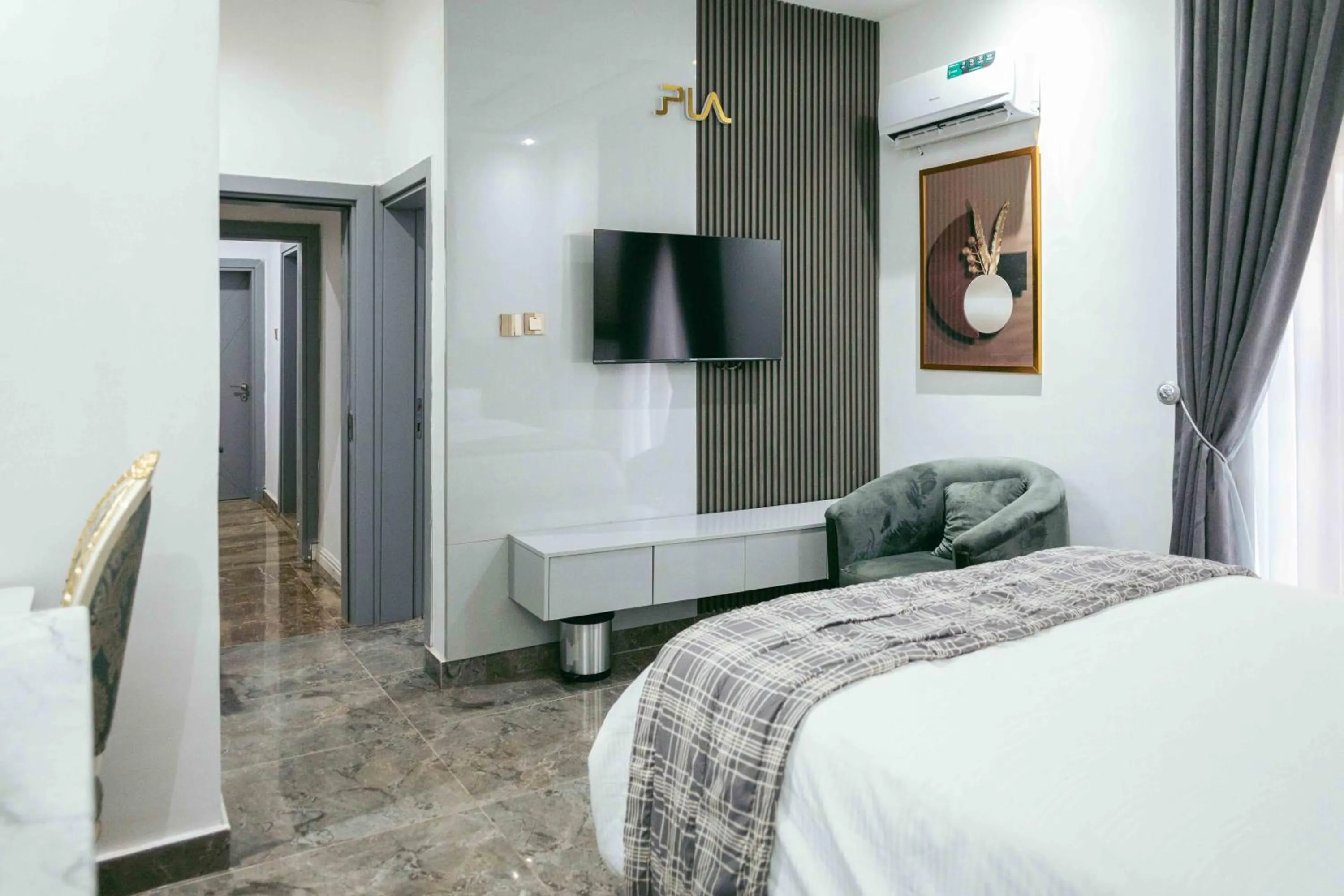 Bed in Phoenix Luxury Apartments