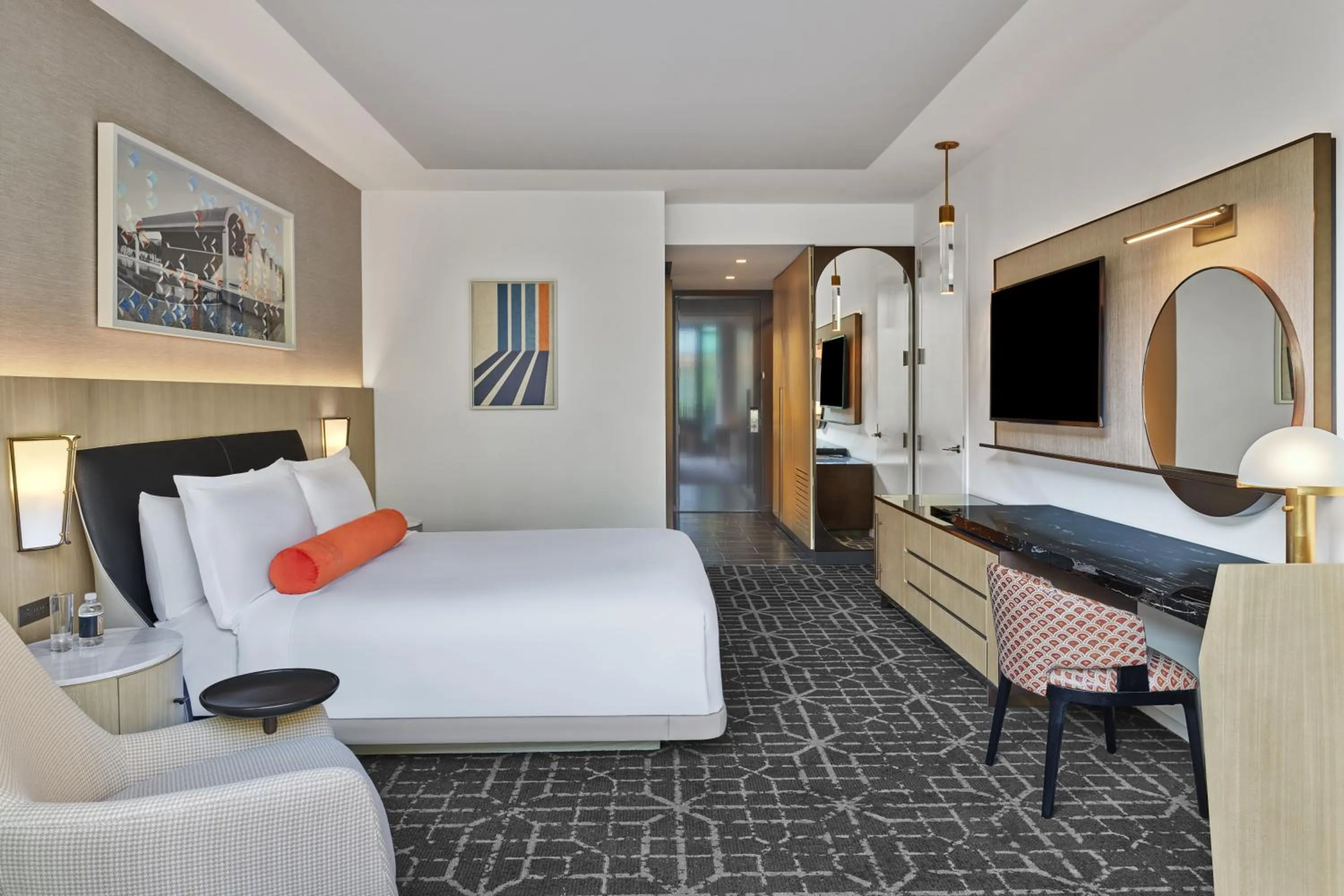 Bed in The Crescent Hotel, Fort Worth