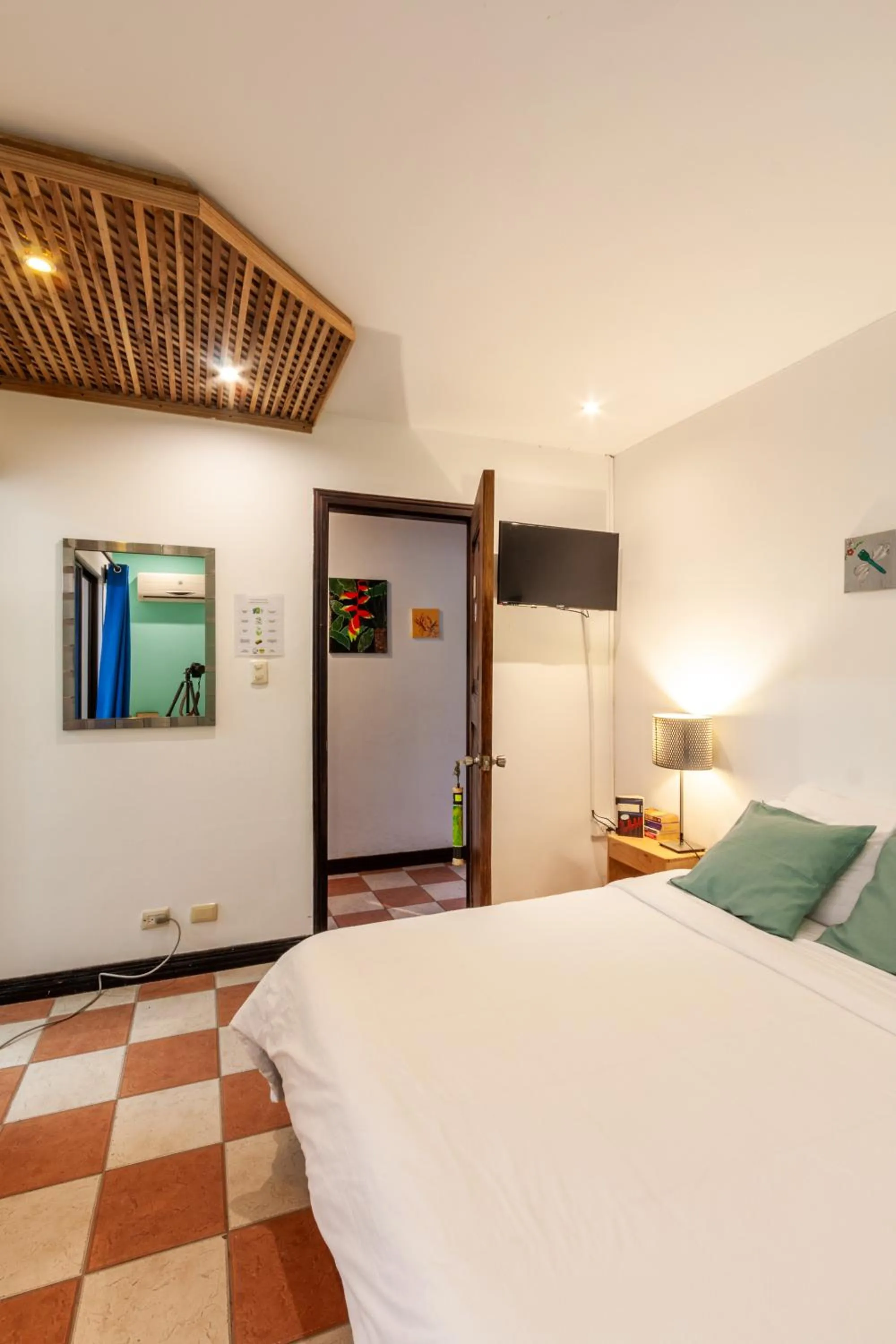 Bed in Posada Nena Santa Ana