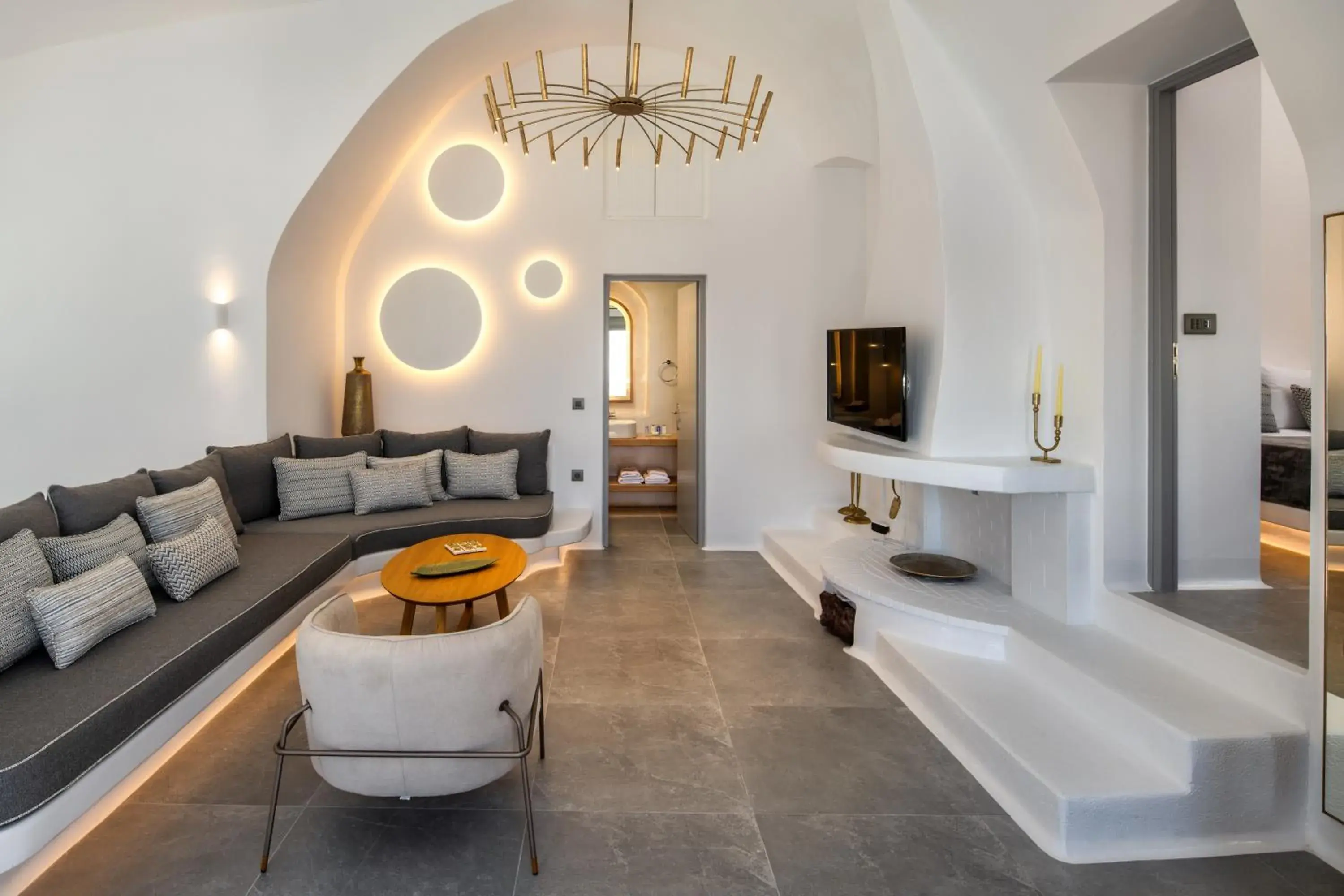 Living room in Eteoro Suites Living room in Eteoro Suites