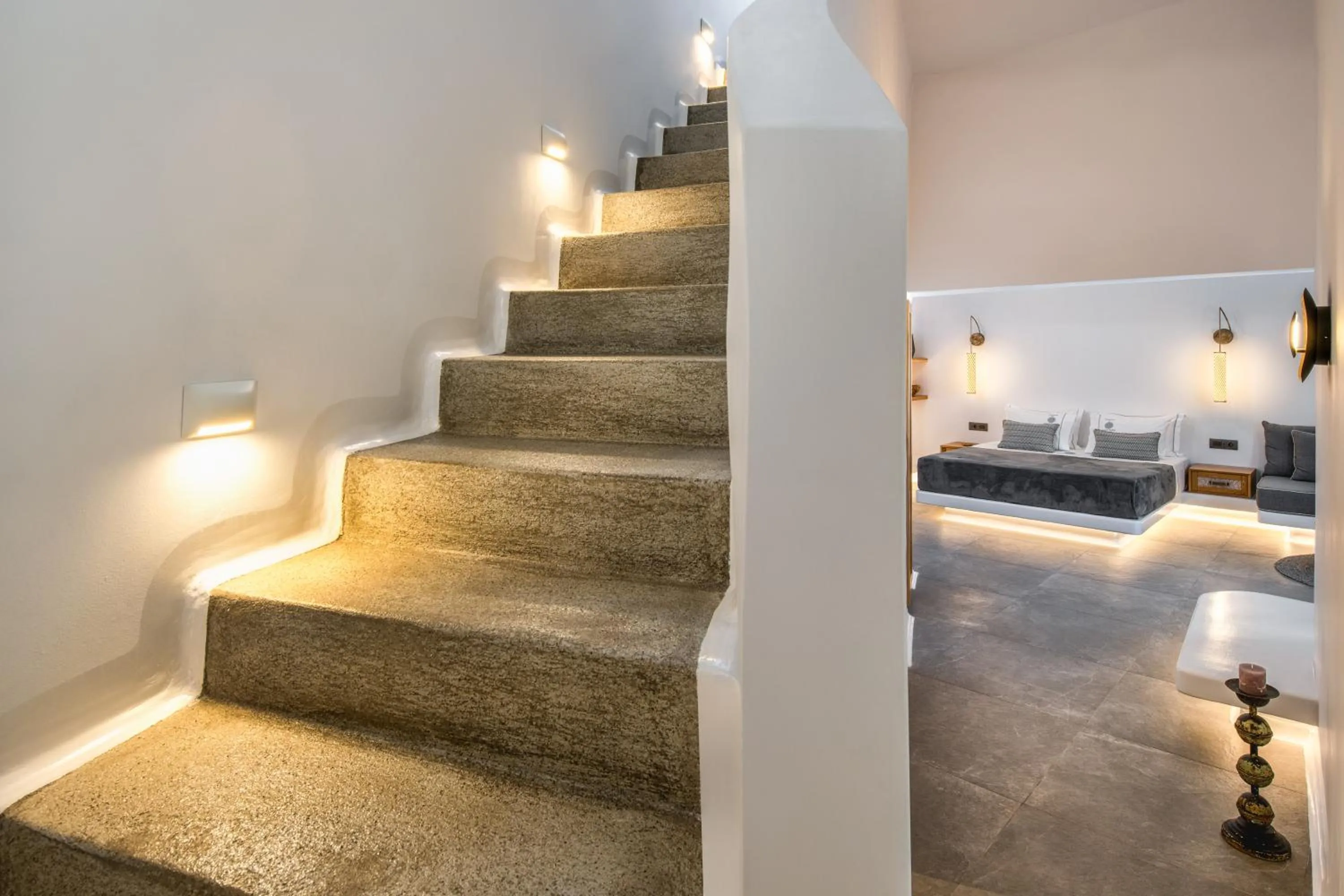 Bed in Eteoro Suites