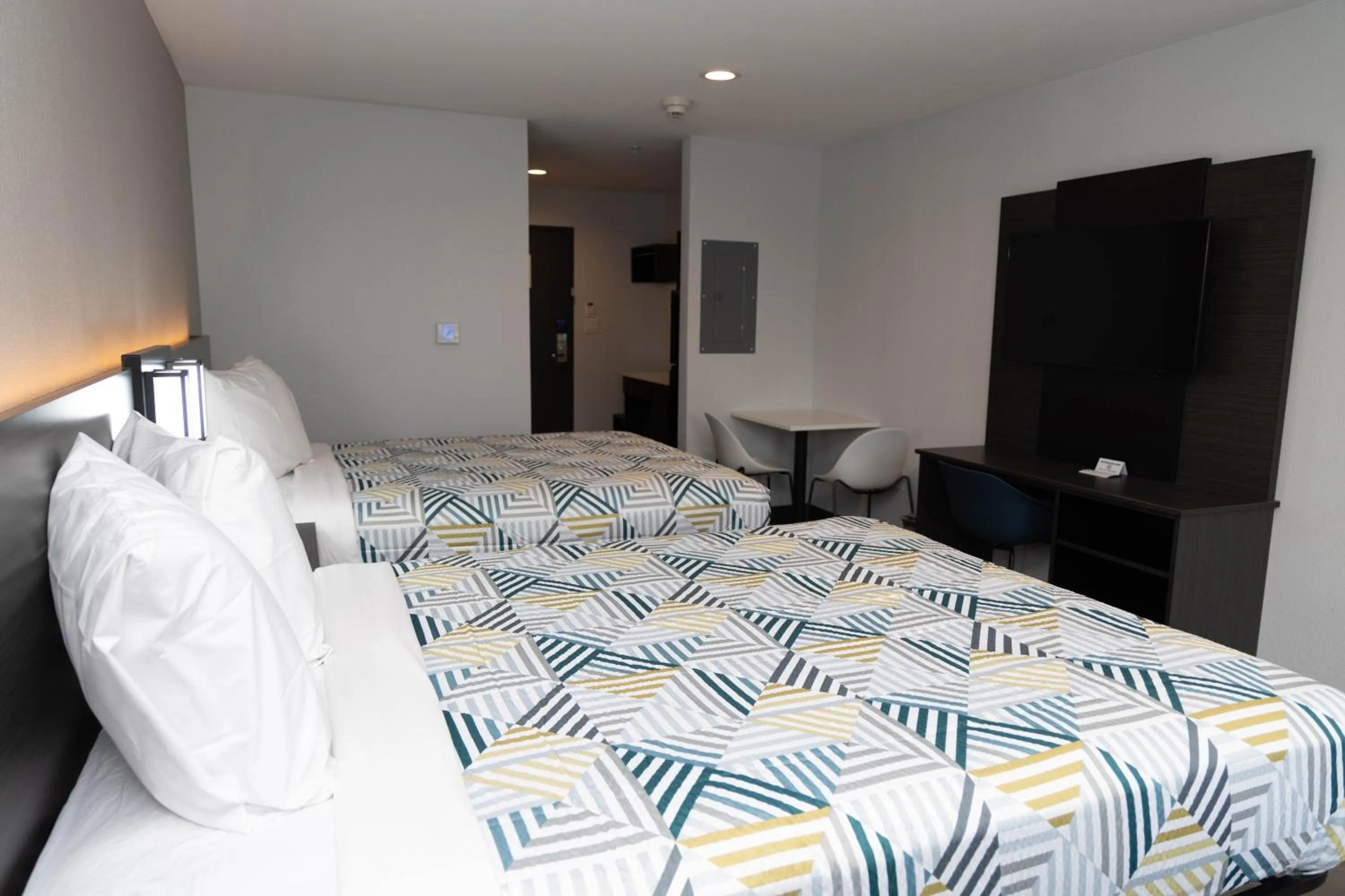 Bed in Studio 6 Fort Worth TX Lake Worth