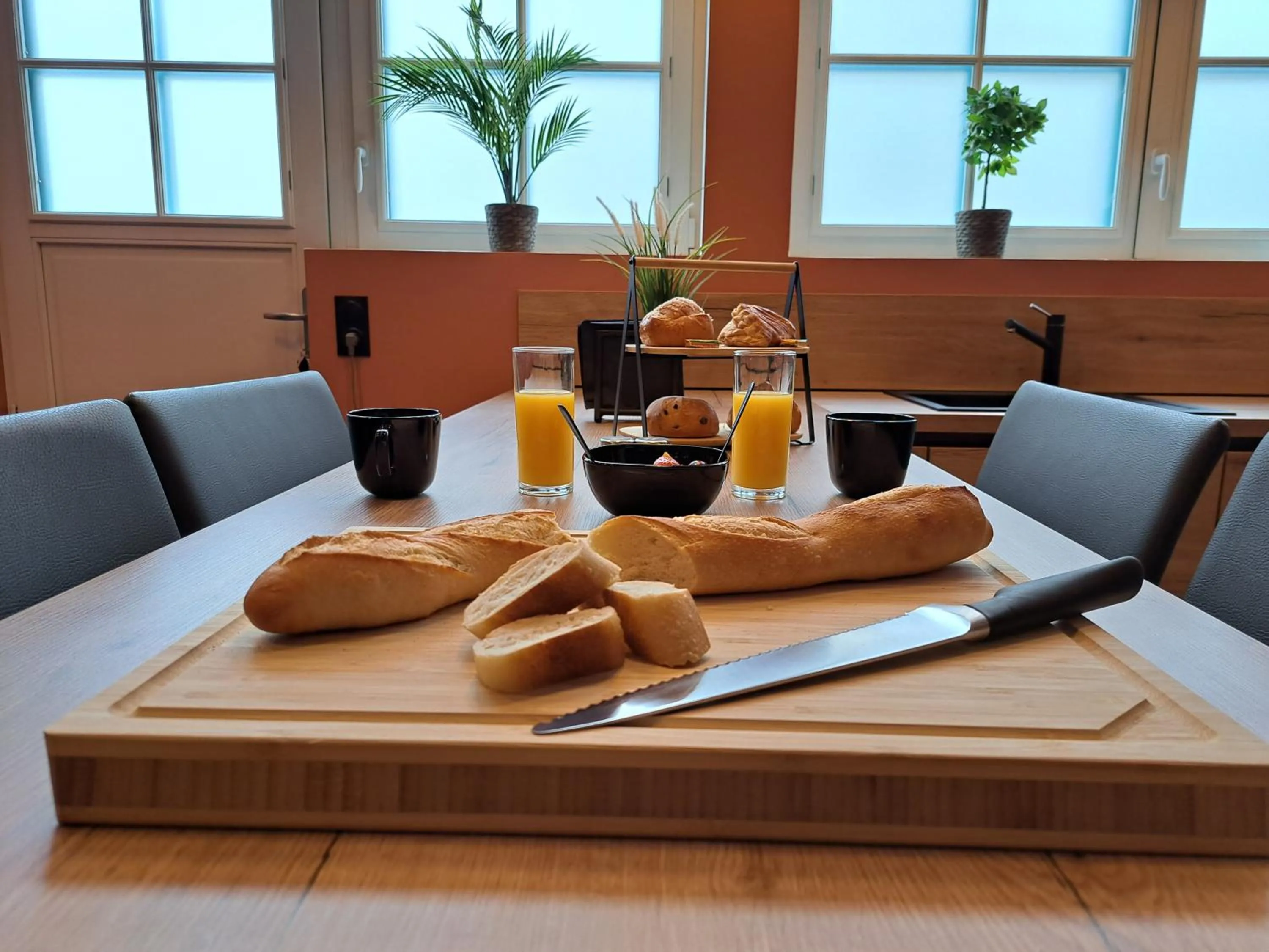 Food and drinks in Ospaloft, meublé haut de gamme avec spa privatif