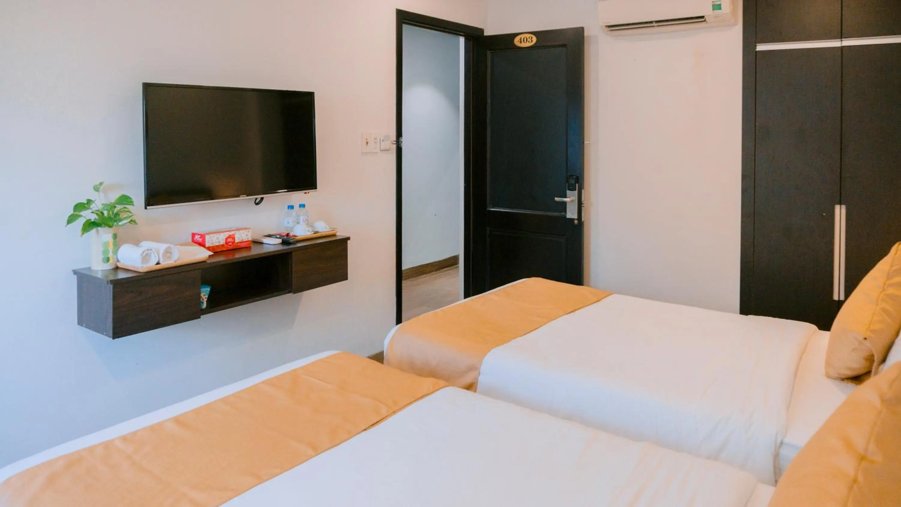 Bed in Horizon Front Beach Hotel Danang