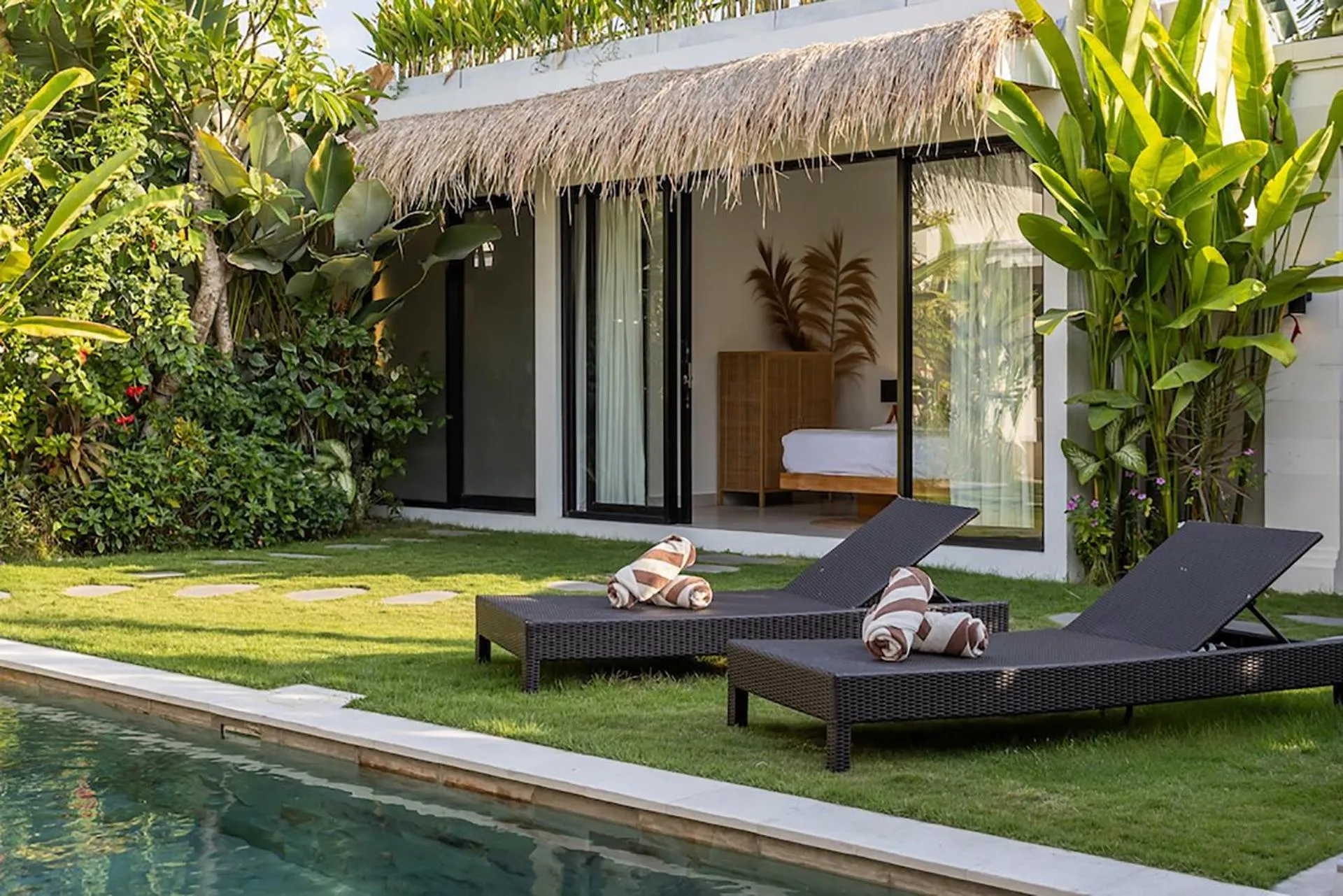 sunbed in Villa Mahoni by Optimum Bali Villas