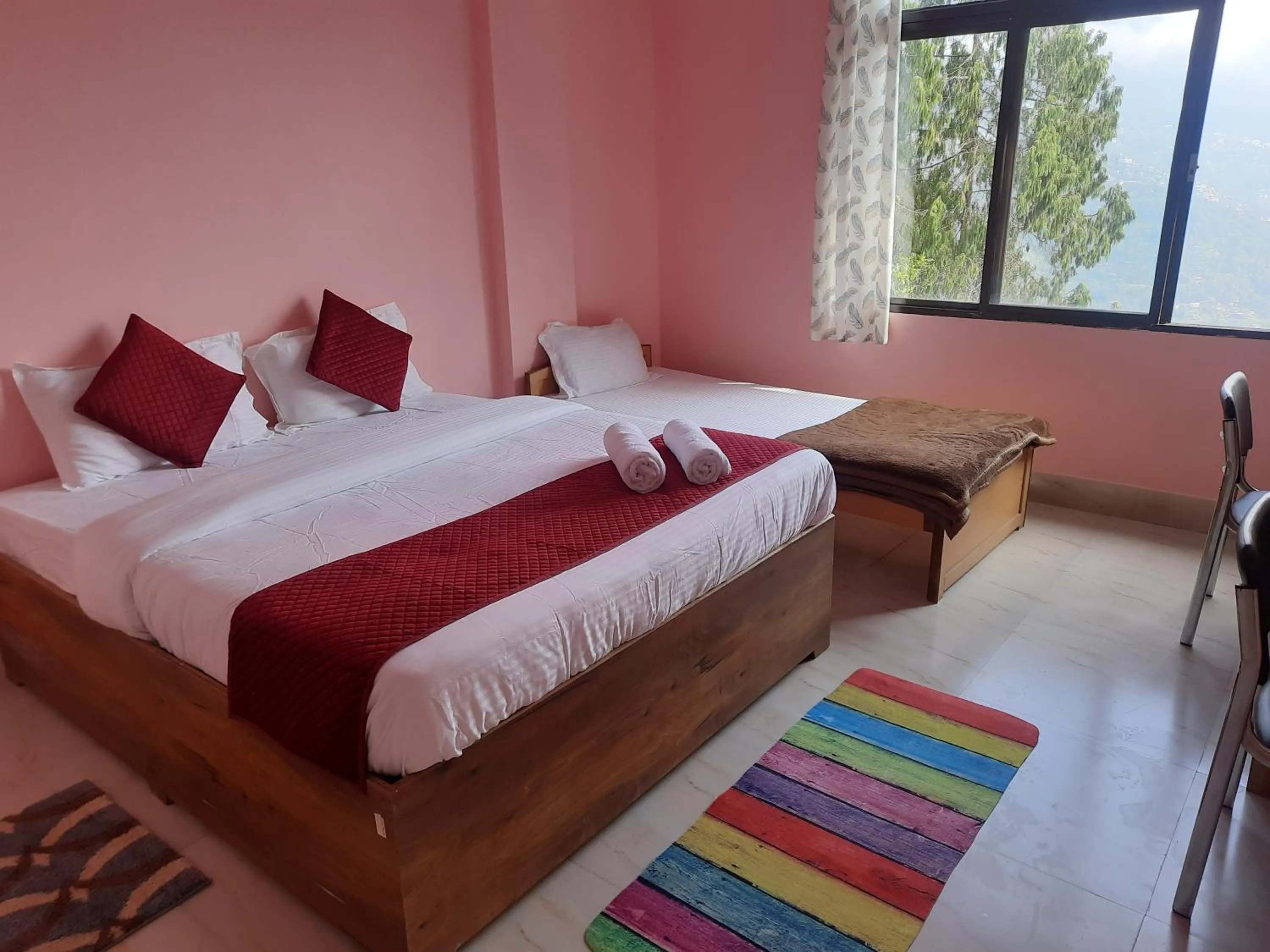 Triple Room with Mountain View in Bubble Beds