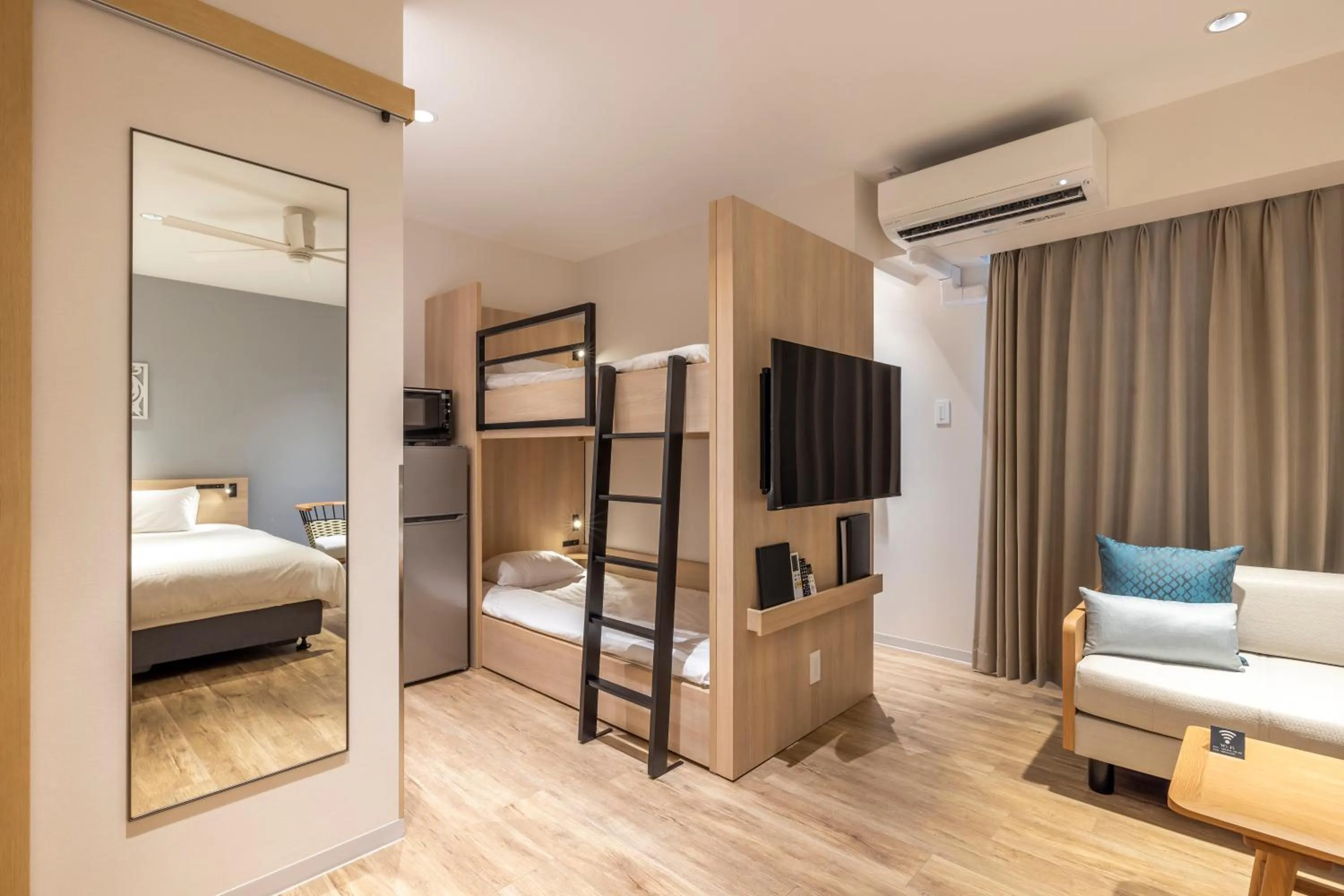 TV and multimedia, Bed in ALPHABED Inn Naha Kokusai Street West