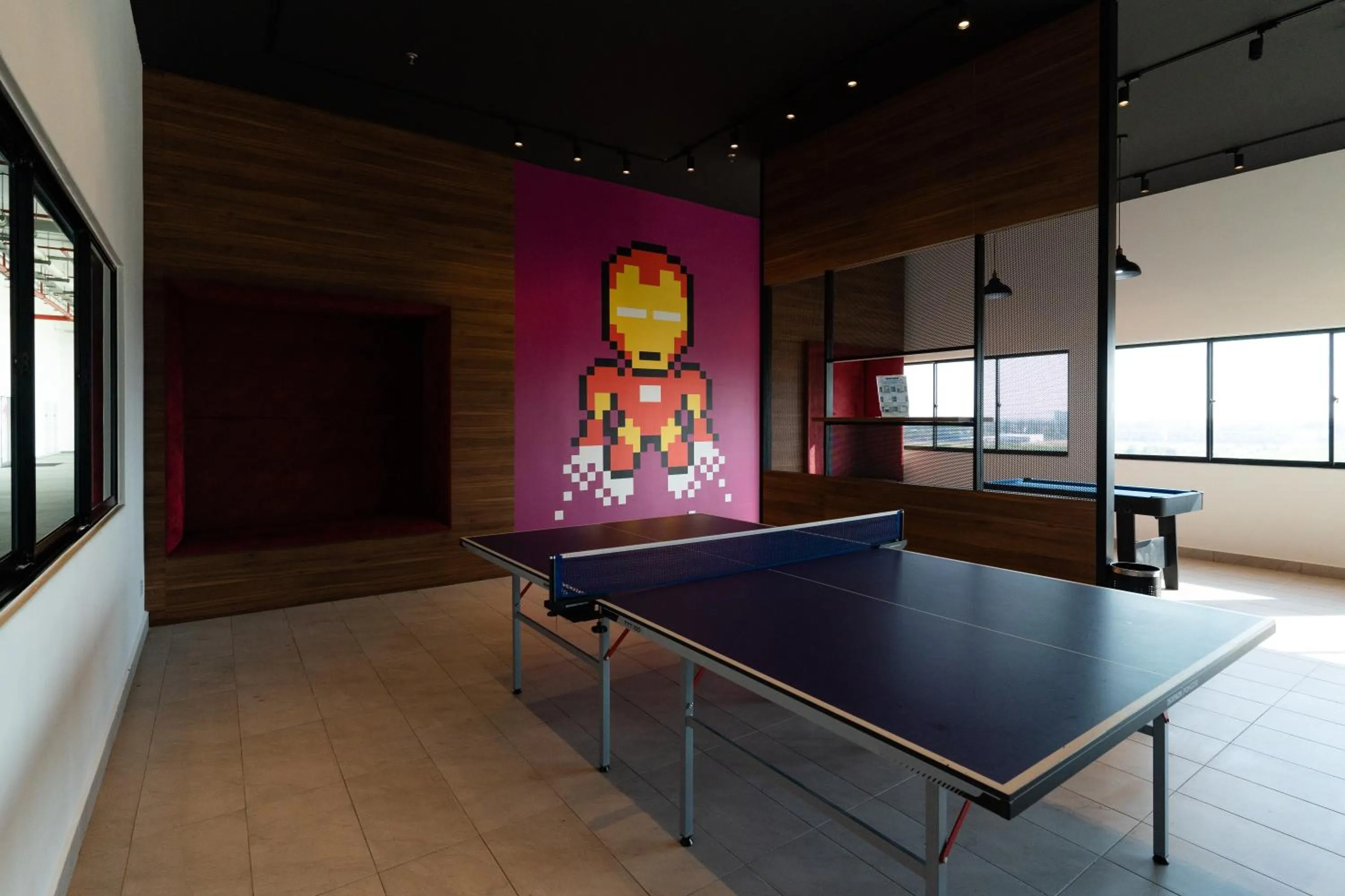 Game Room in Amber Cove Impression City Melaka By Dawn Stay Free Netflix