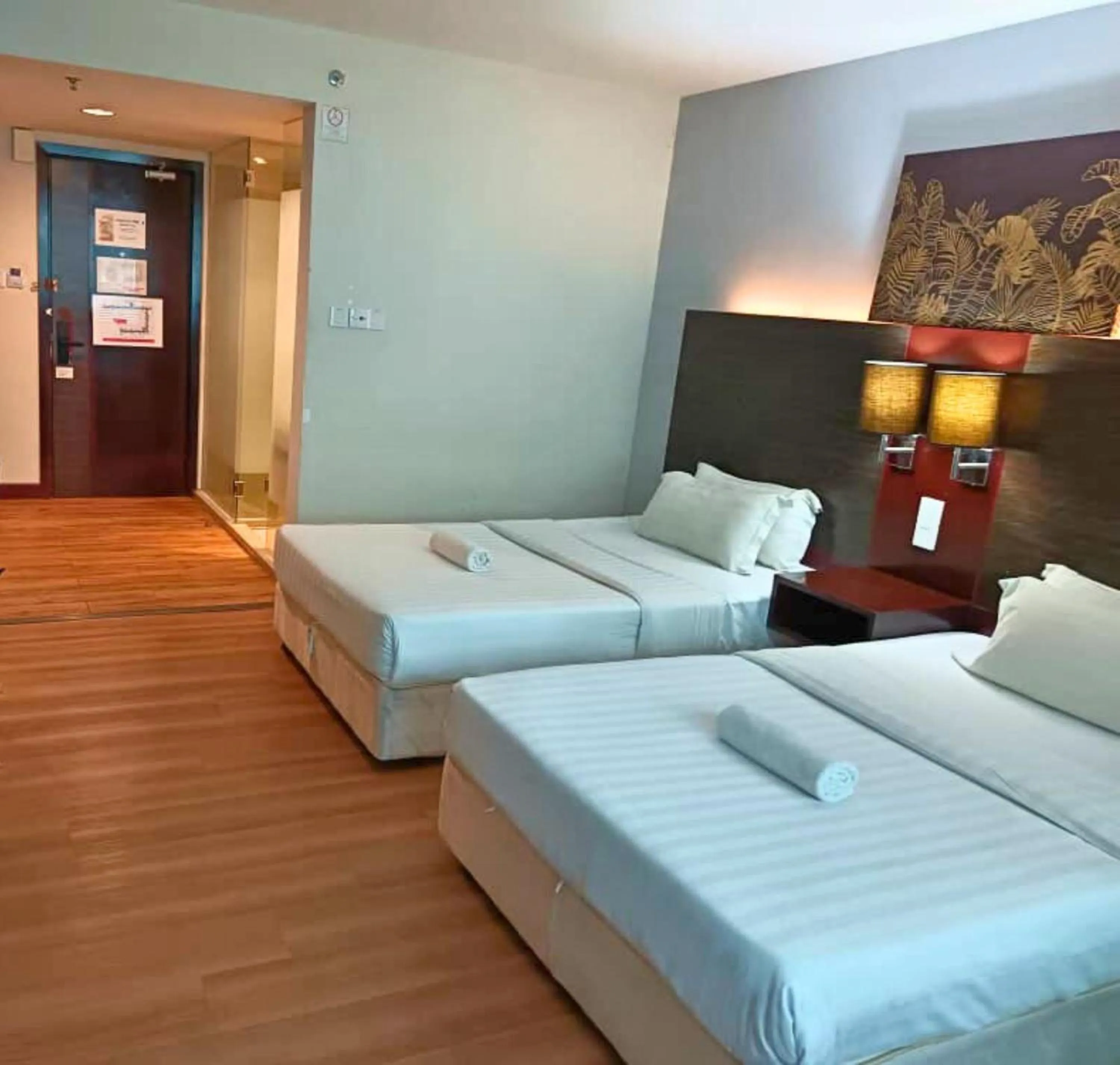 Bed in Greenage MingSuite 明绿时代套房 Kota Kinabalu 亚庇市中心