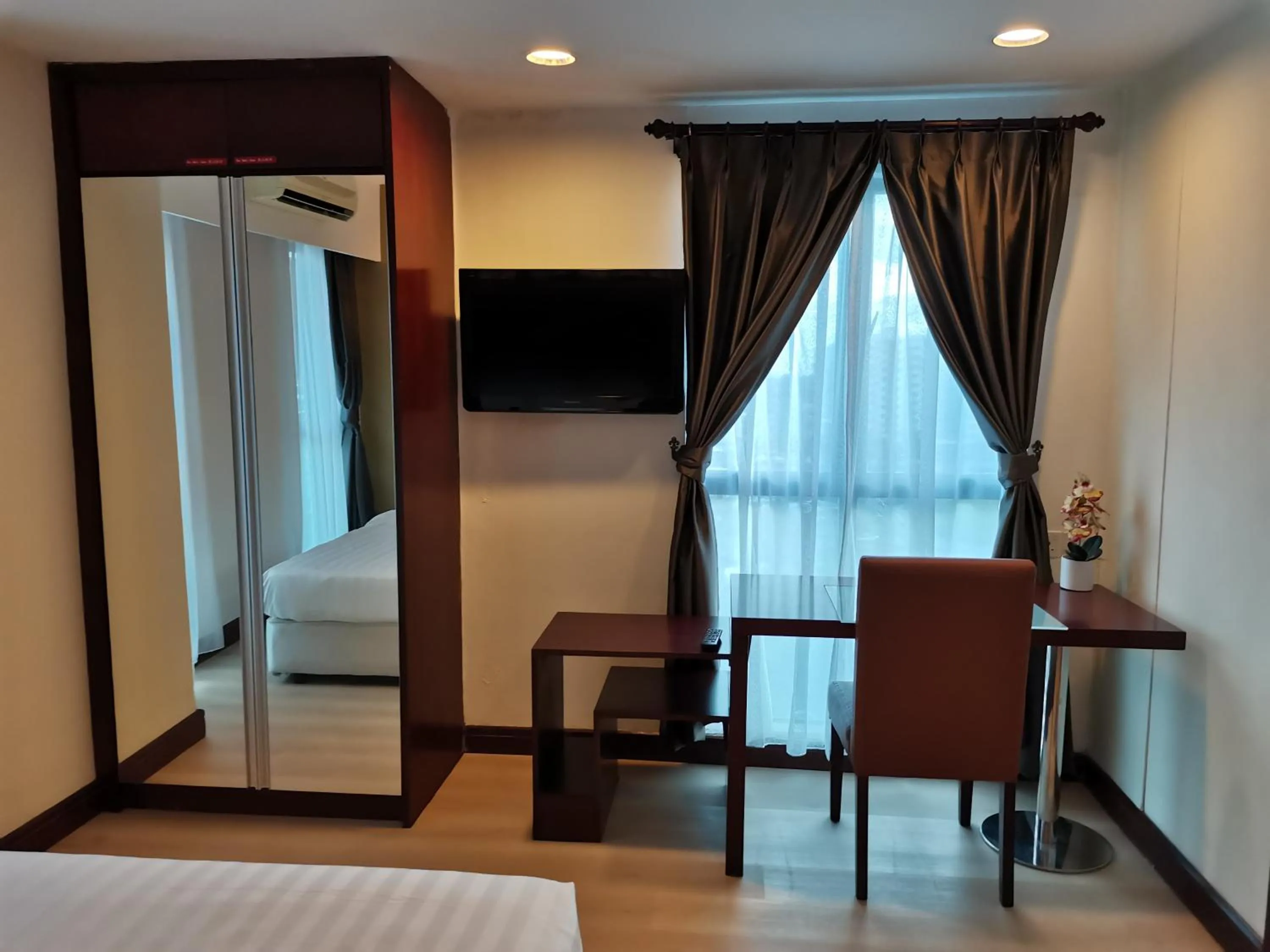 Bed in Greenage MingSuite 明绿时代套房 Kota Kinabalu 亚庇市中心