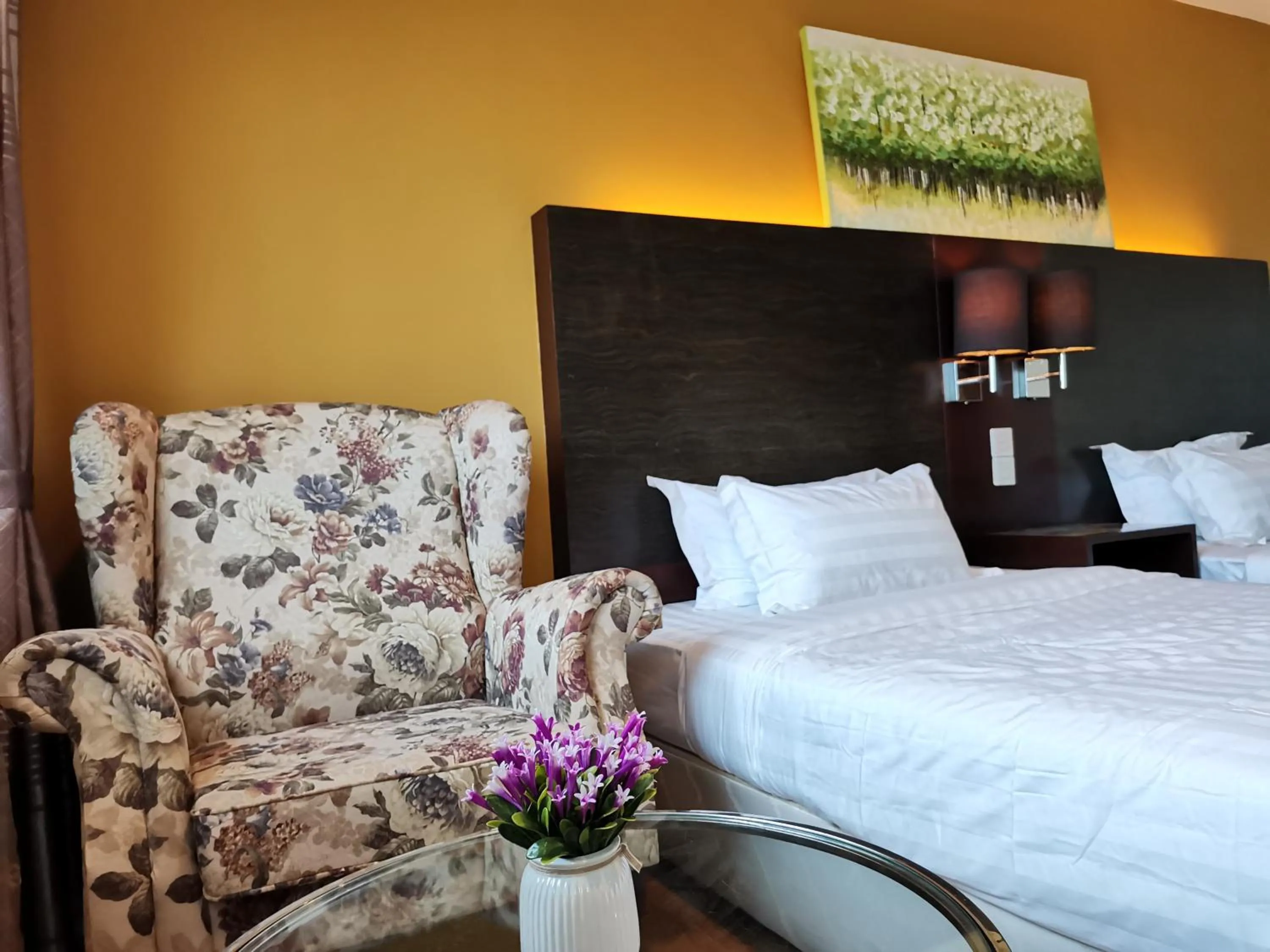 Bed in Greenage MingSuite 明绿时代套房 Kota Kinabalu 亚庇市中心