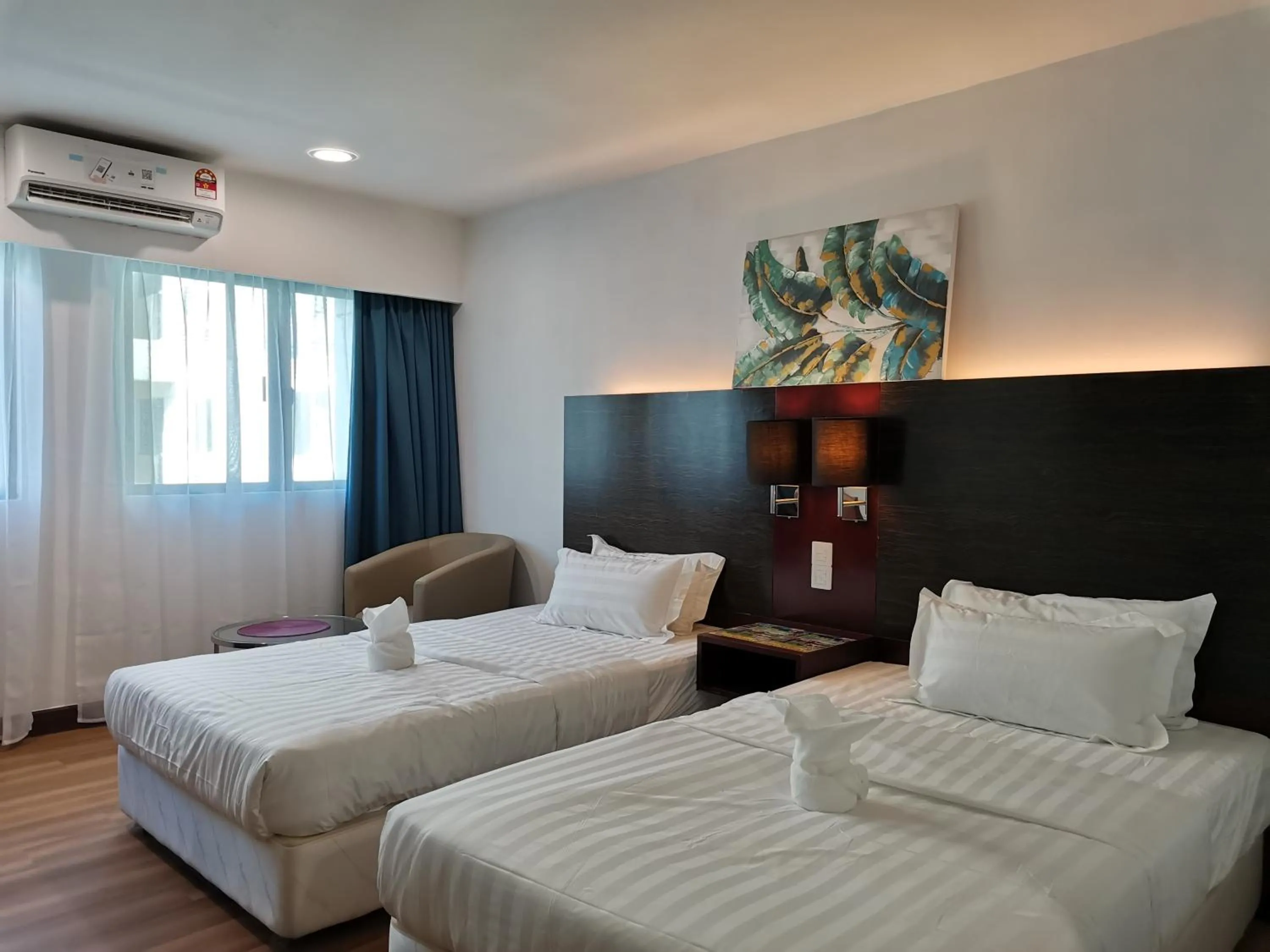 Bed in Greenage MingSuite 明绿时代套房 Kota Kinabalu 亚庇市中心