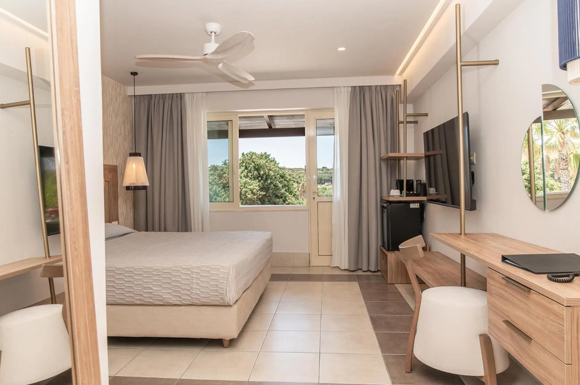 Bed in Achilleas Beach Hotel Adults Only