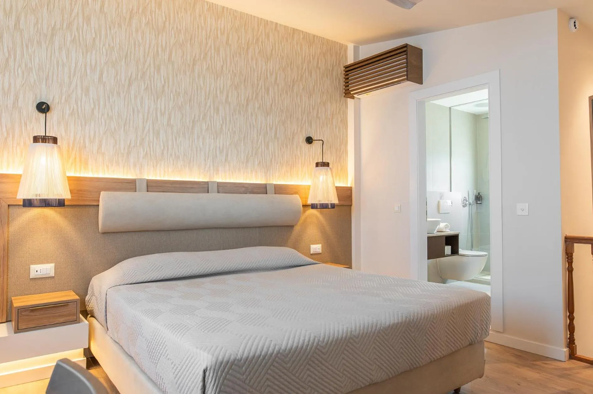 Bed in Achilleas Beach Hotel Adults Only