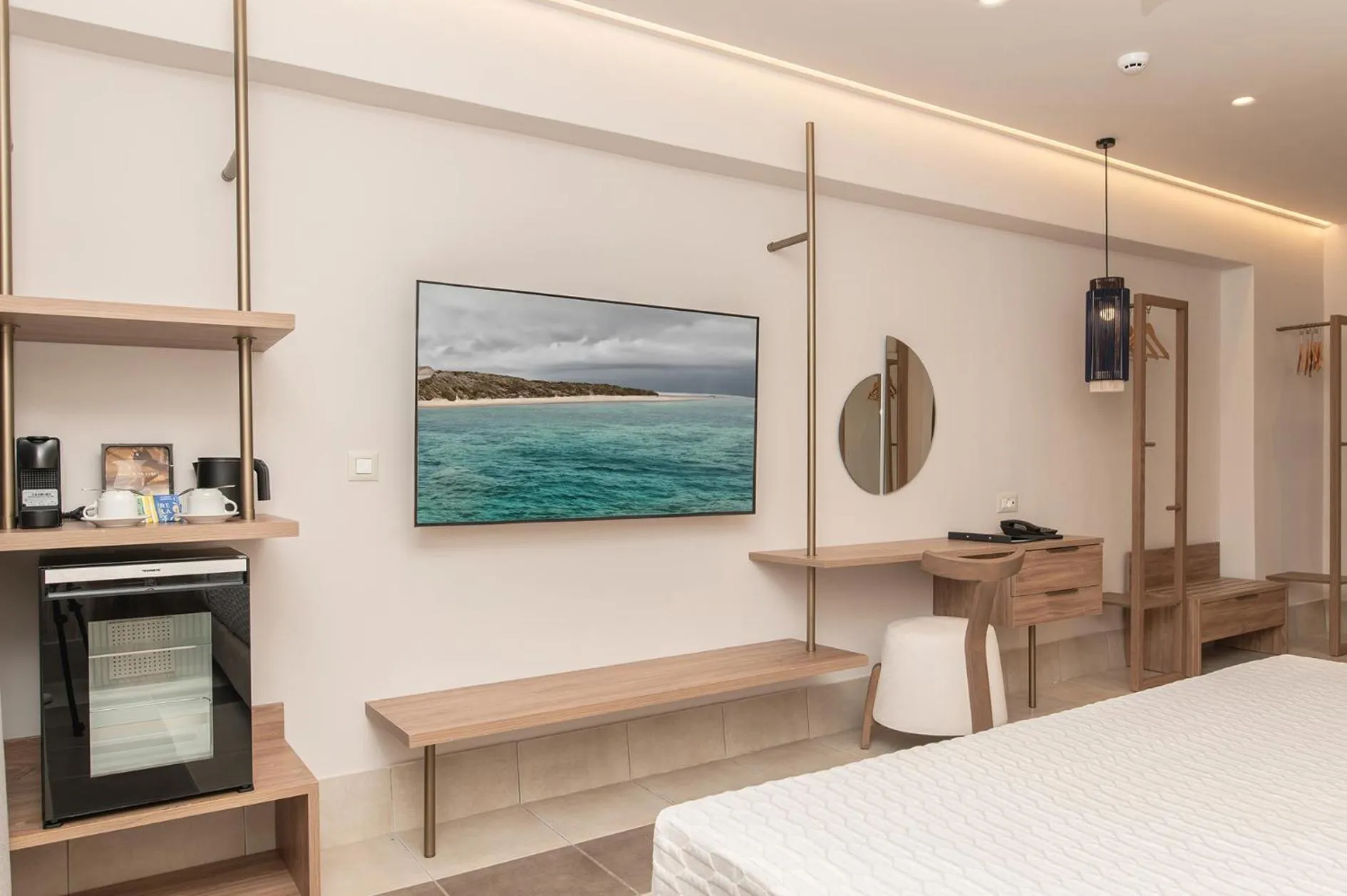 Bed in Achilleas Beach Hotel Adults Only