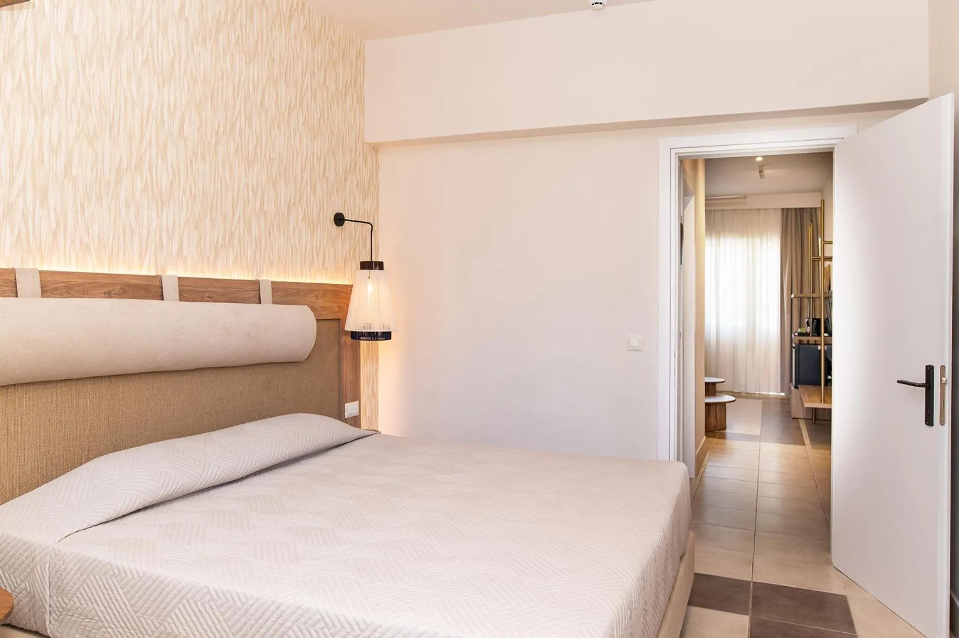 Bed in Achilleas Beach Hotel Adults Only