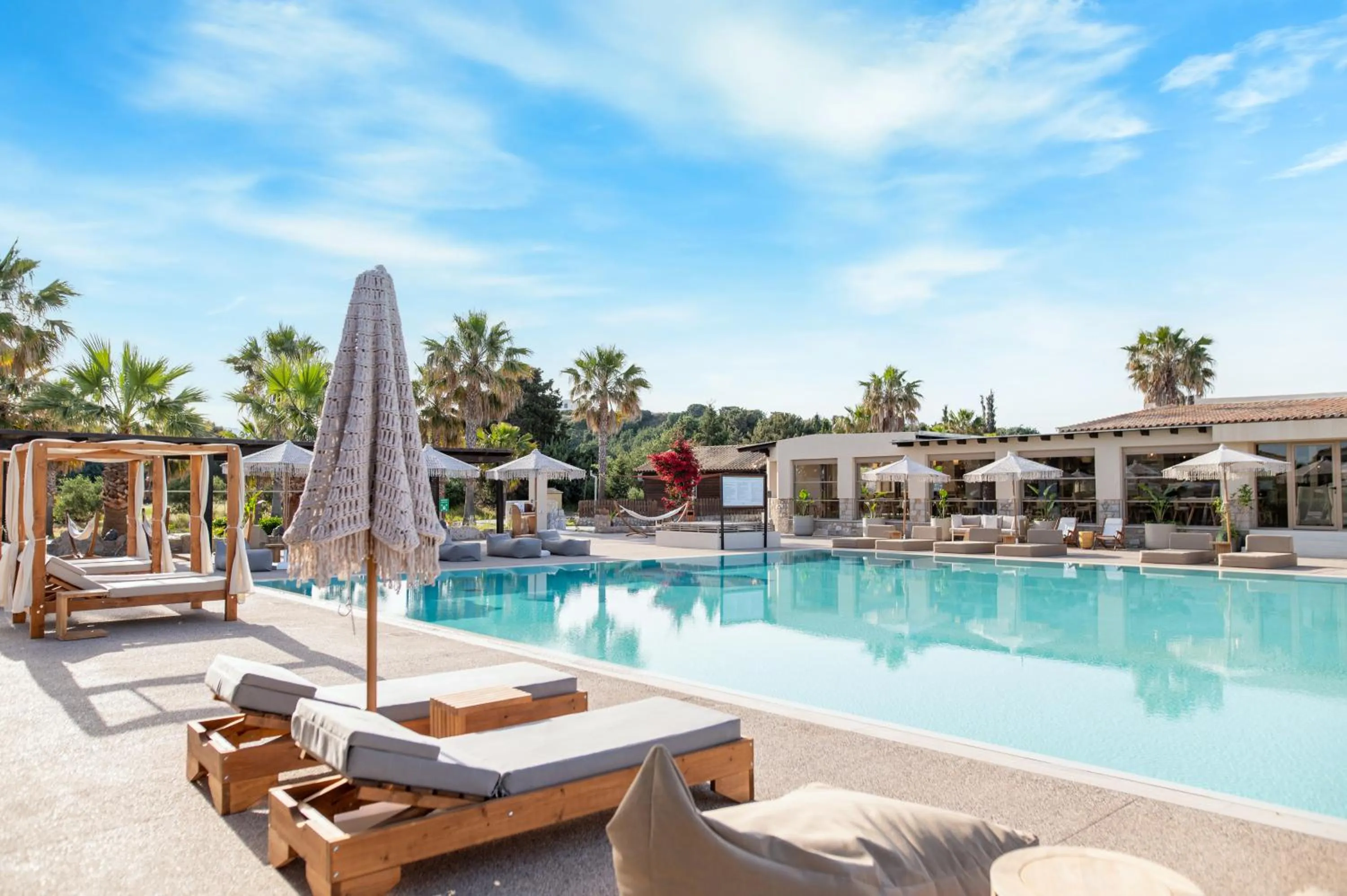 Swimming pool in Achilleas Beach Hotel Adults Only