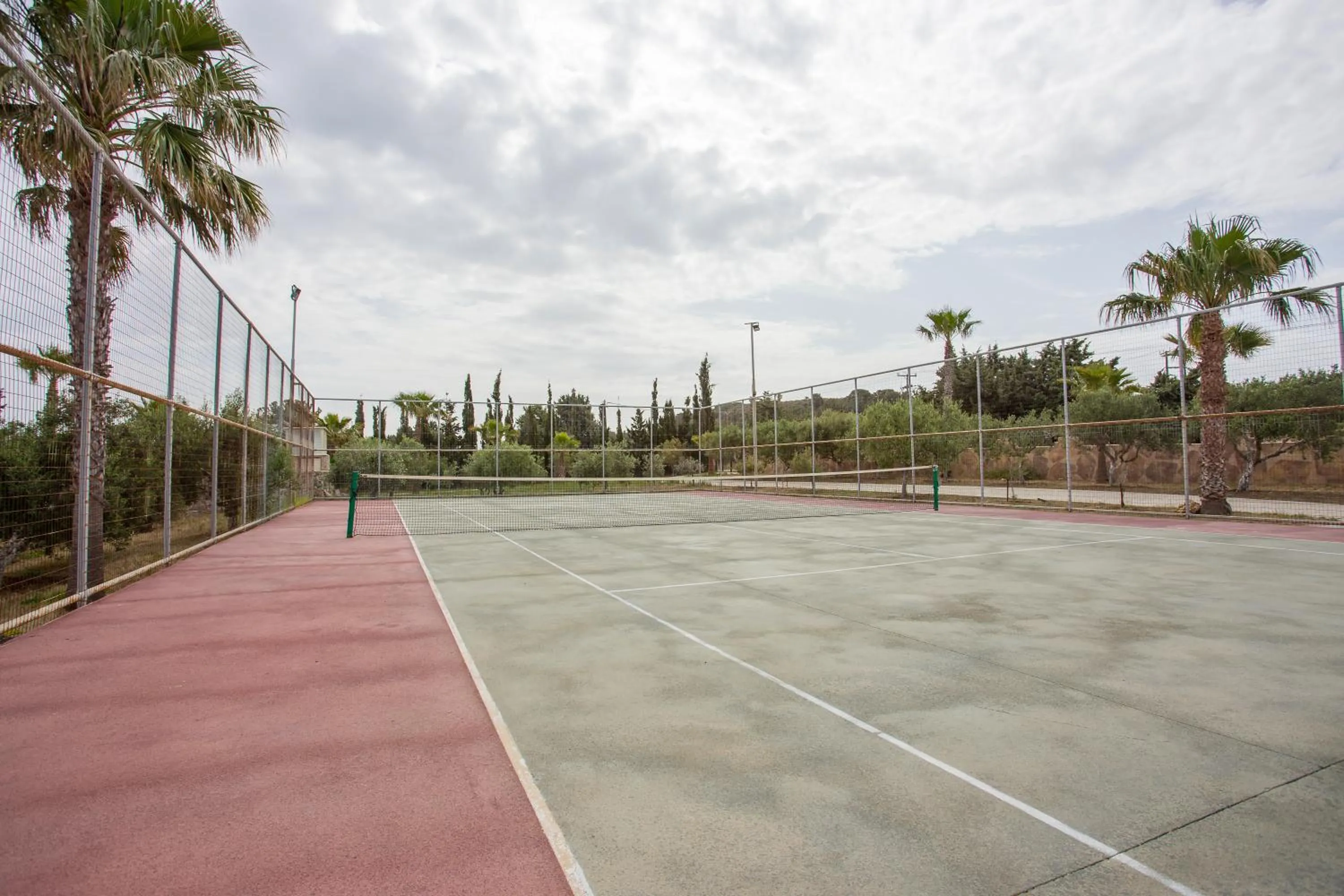 Tennis court in Achilleas Beach Hotel Adults Only