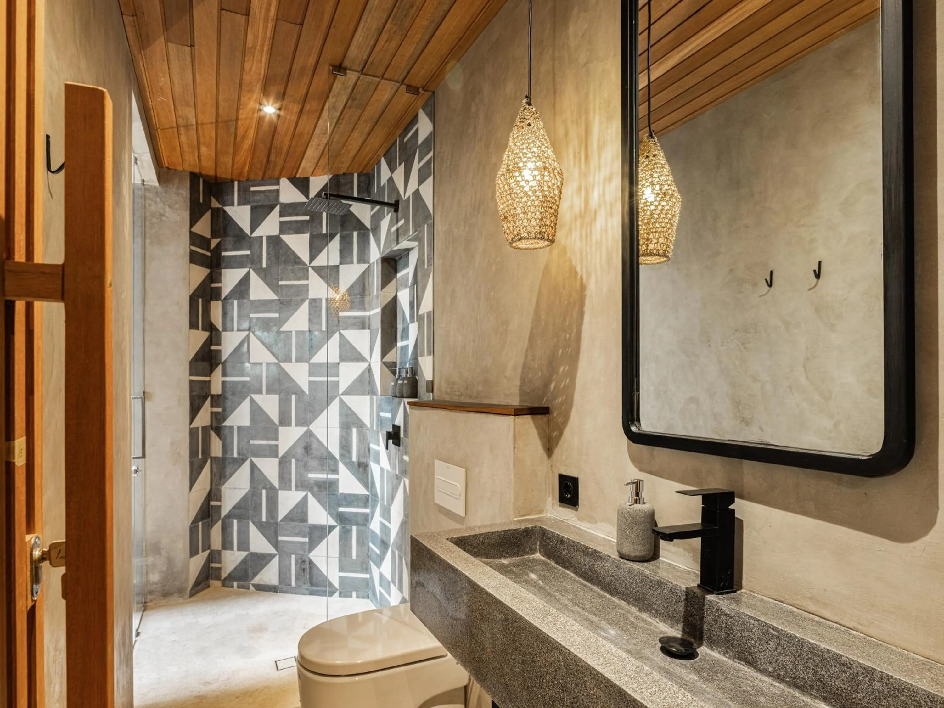 Shower in Blacksand Villas Canggu