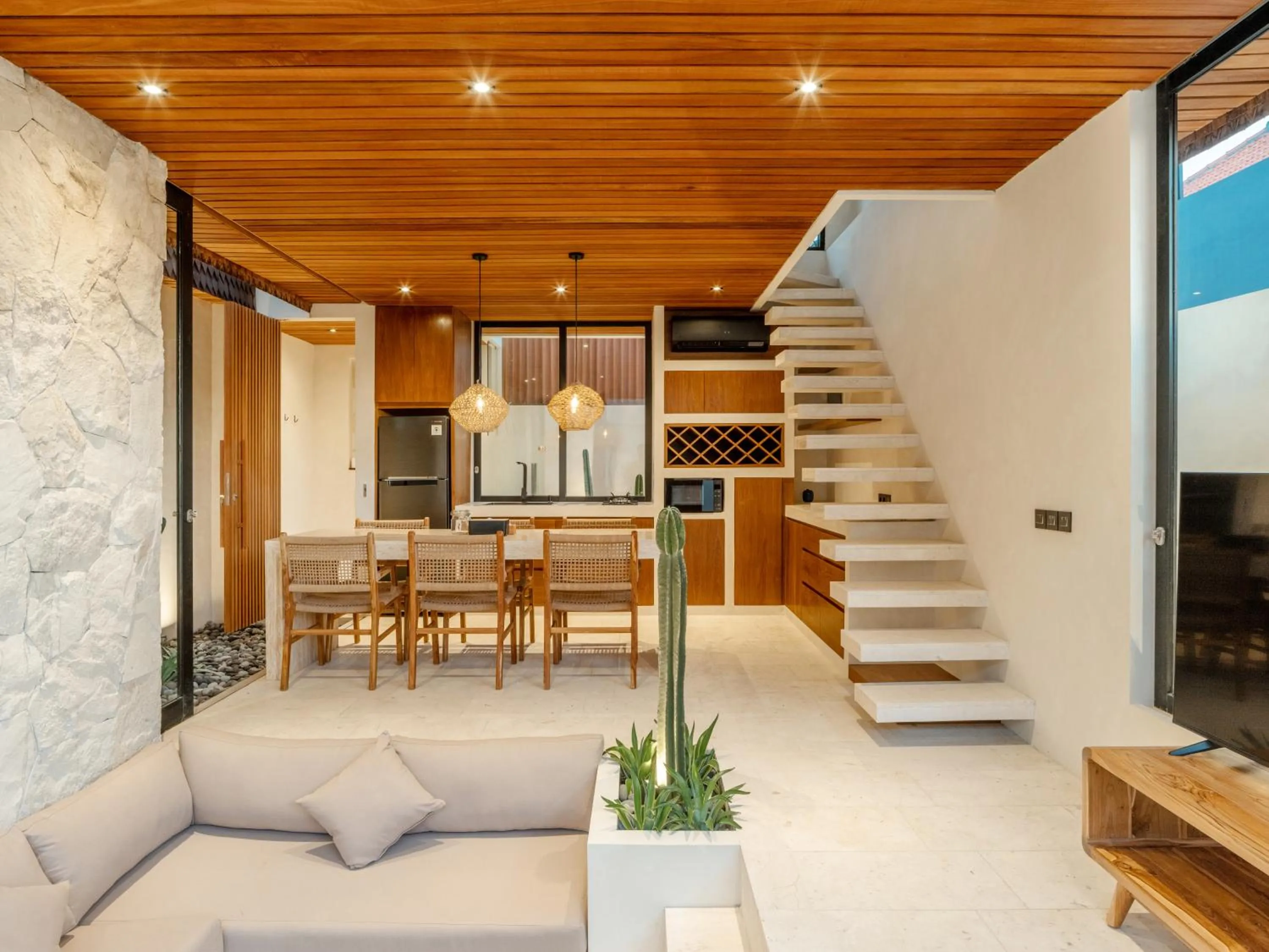 Kitchen or kitchenette in Blacksand Villas Canggu