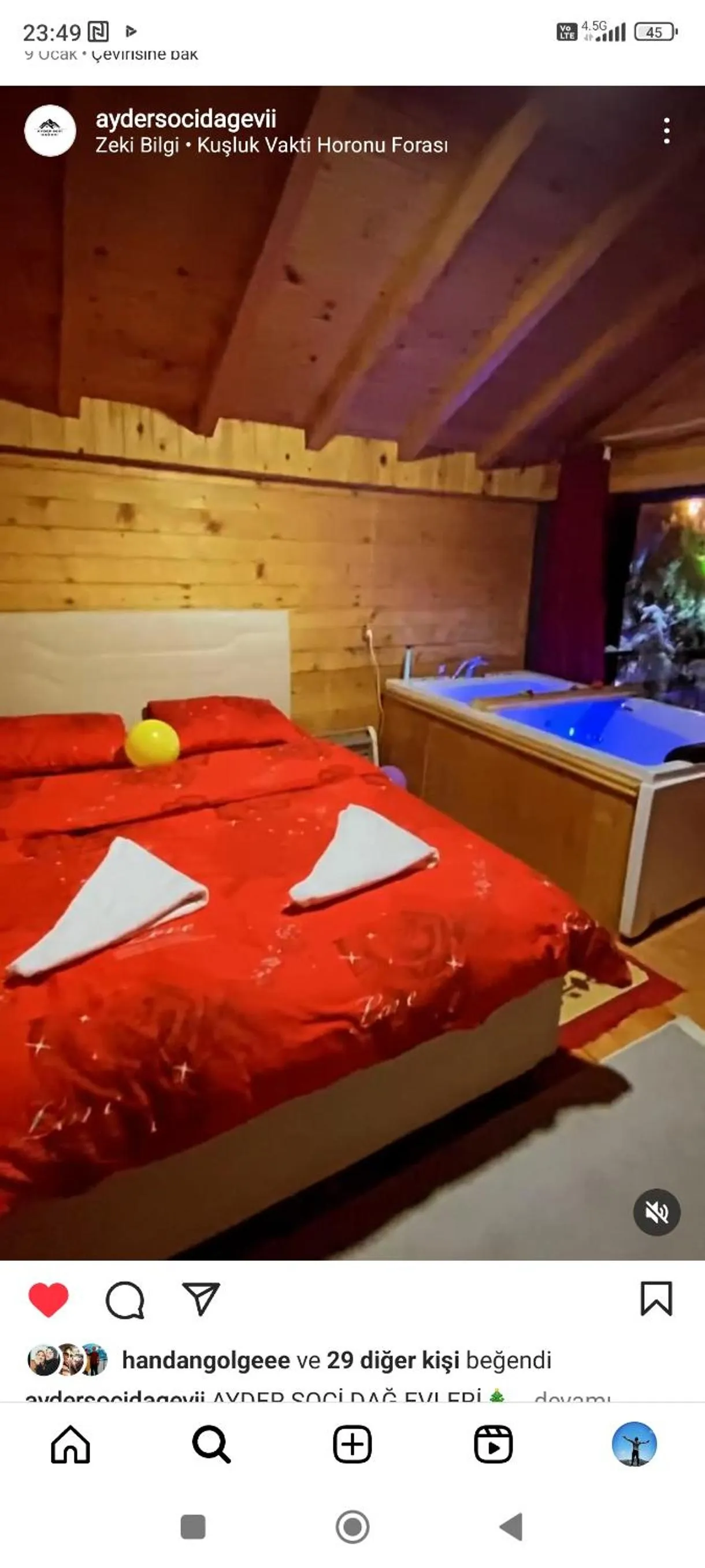 Bed in AYDER SOCi DAĞ EVLERİ