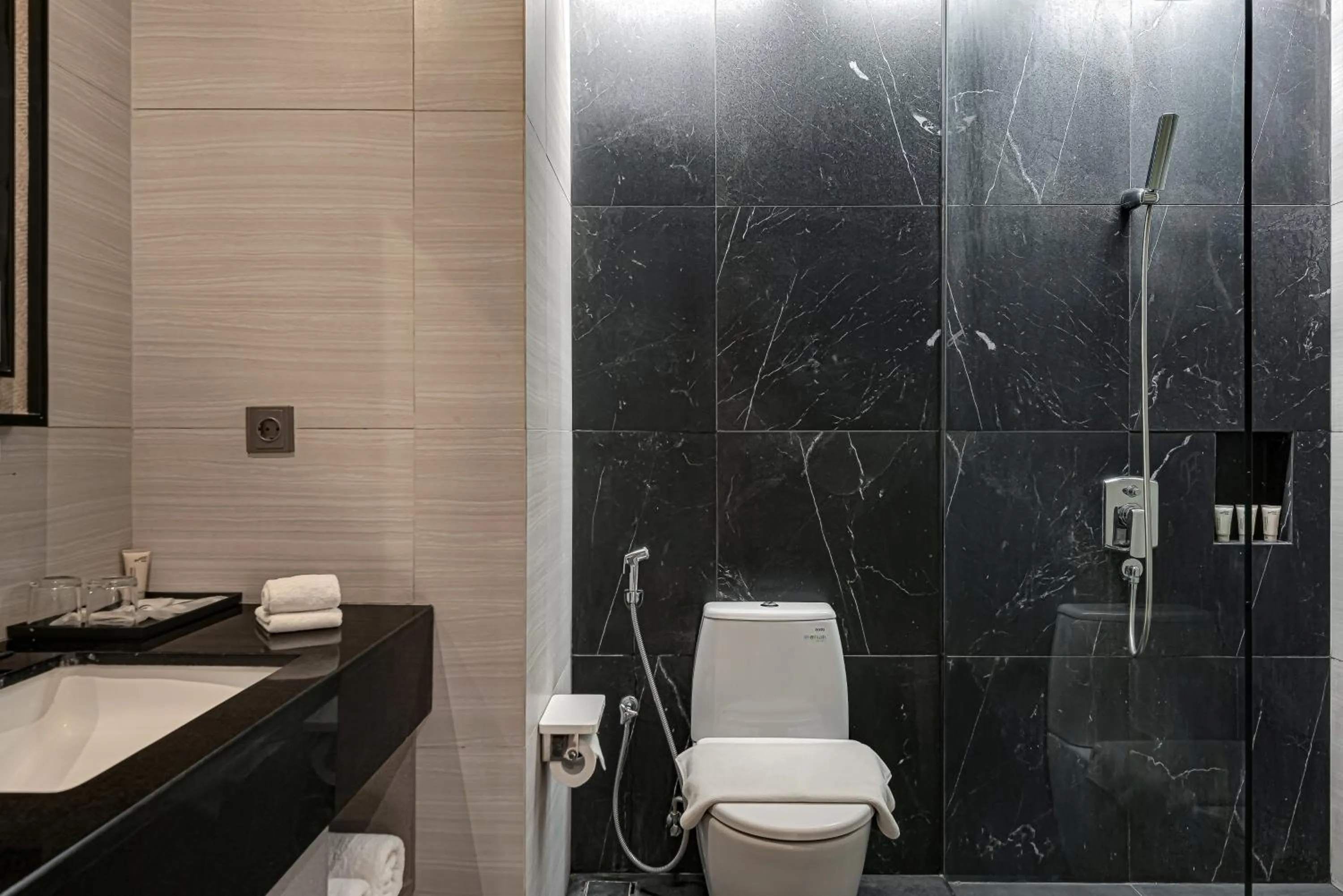 Bathroom in Whiz Luxe Hotel Spazio Surabaya