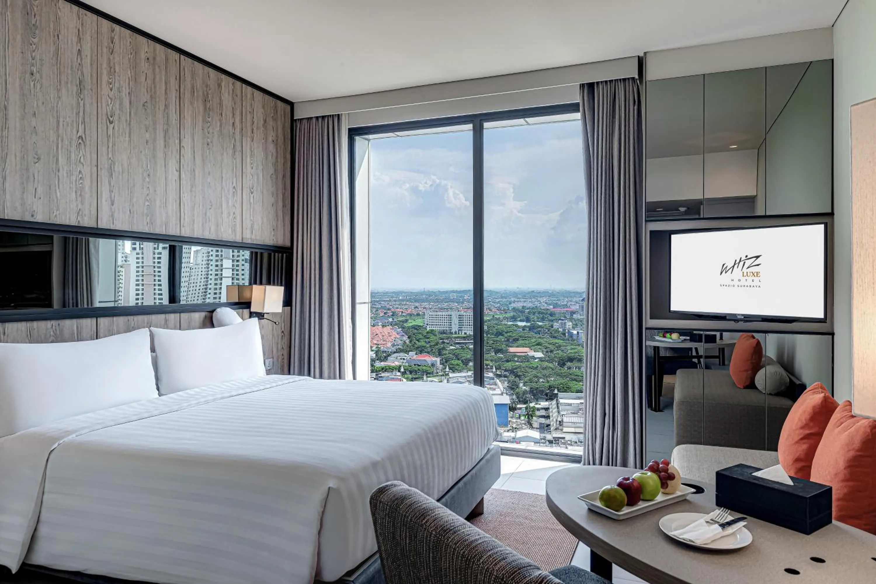 Bedroom, Bed in Whiz Luxe Hotel Spazio Surabaya