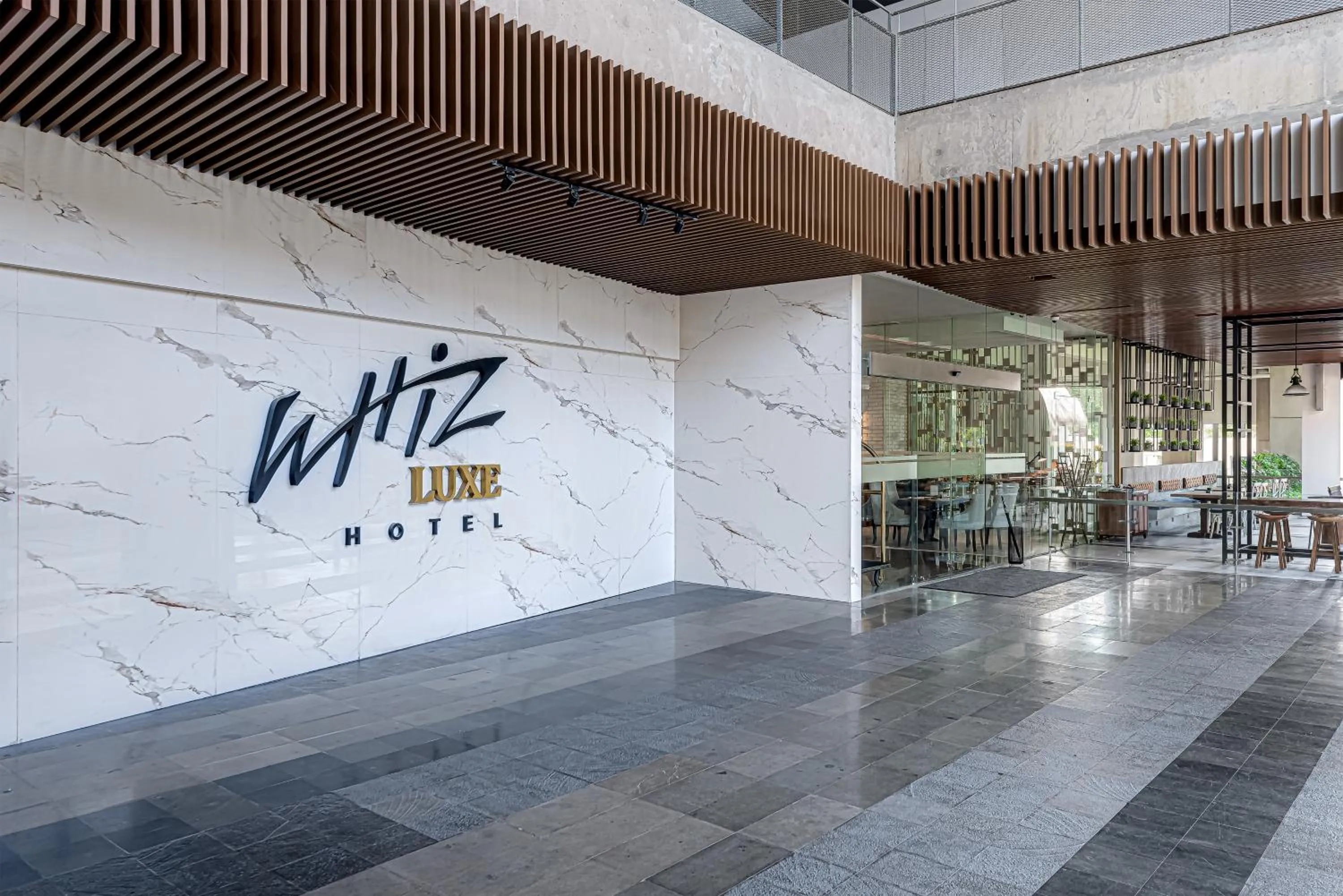 Facade/entrance in Whiz Luxe Hotel Spazio Surabaya