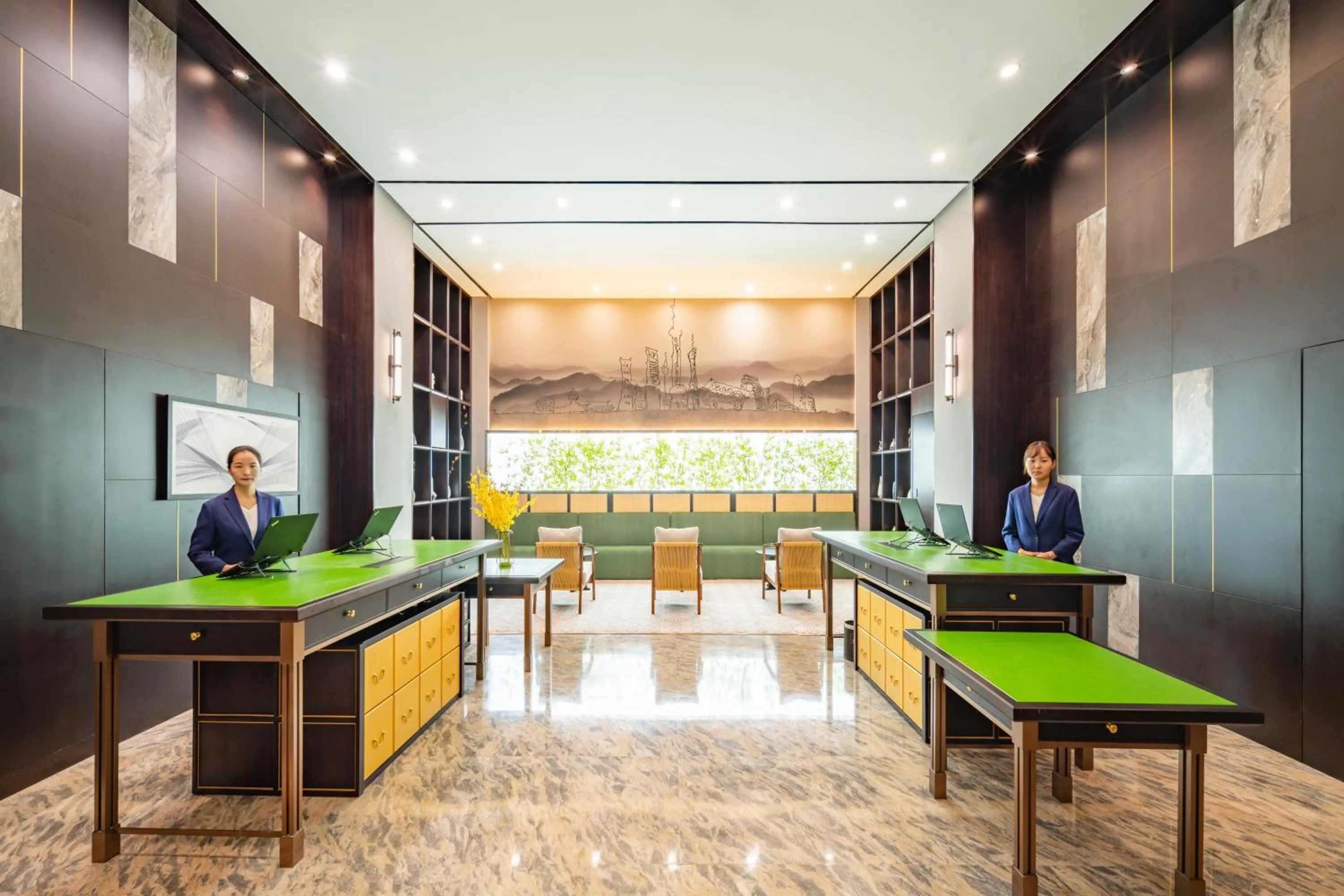 Lobby or reception in UrCove by HYATT Shanghai Jinqiao Centre